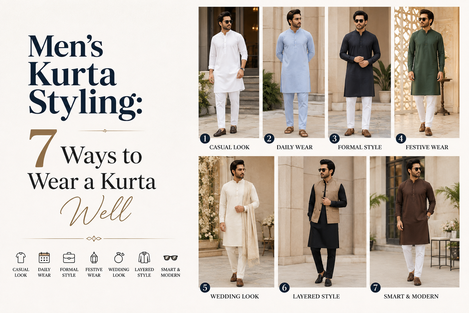 Men's Kurta Styling: 7 Ways to Wear a Kurta Well