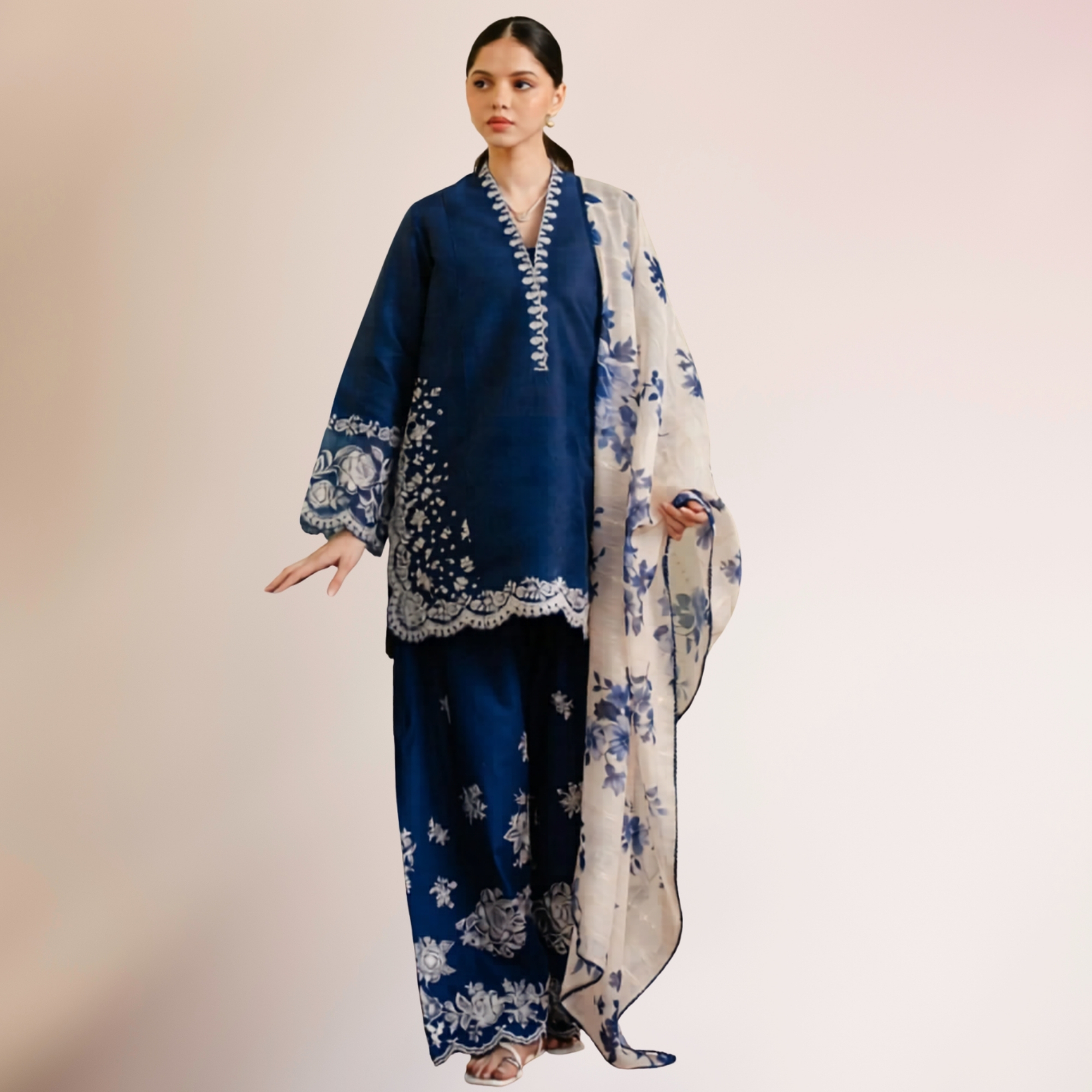 Designer Embroidered Lawn