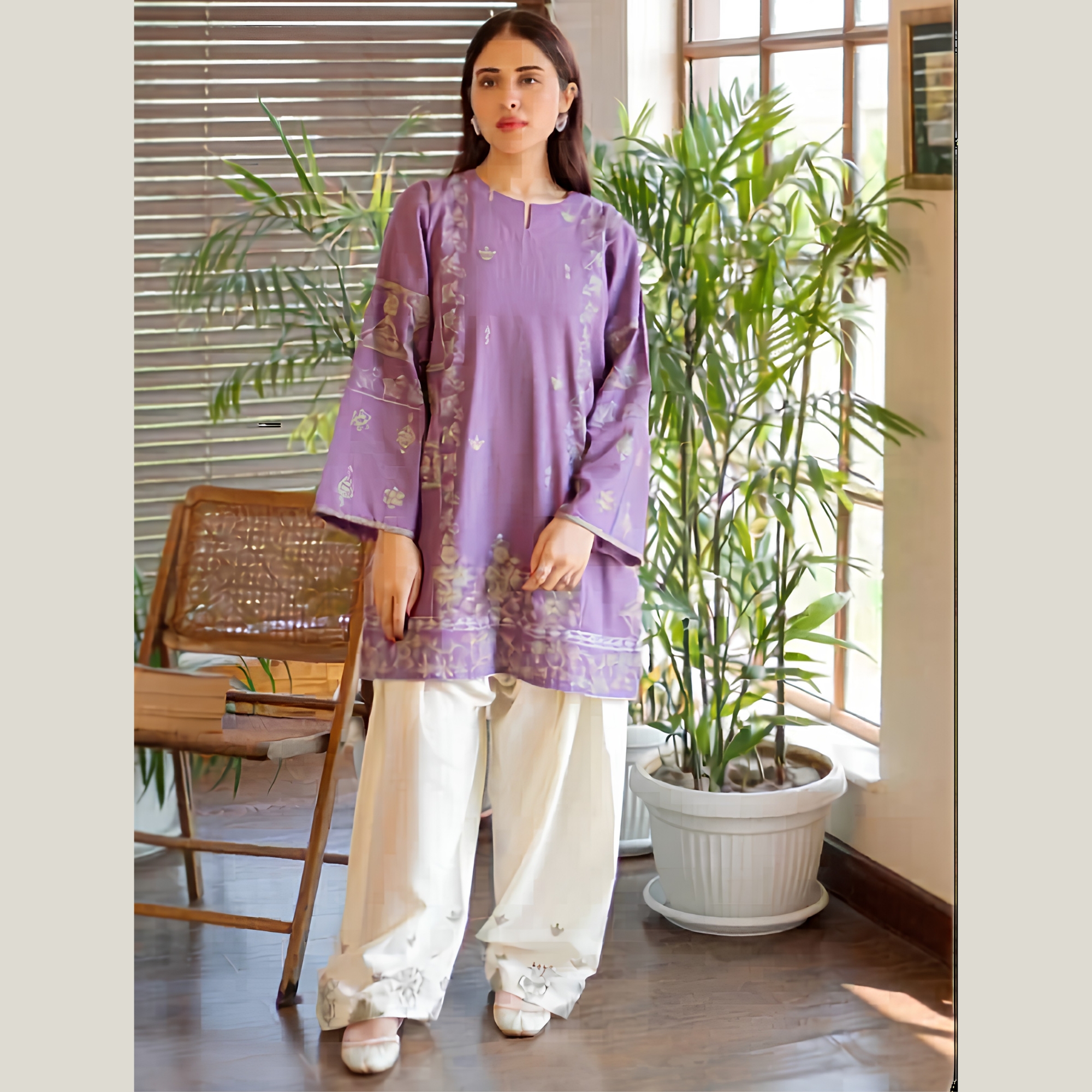Urge Inspired Chicken Kari Lawn 2PC Suit