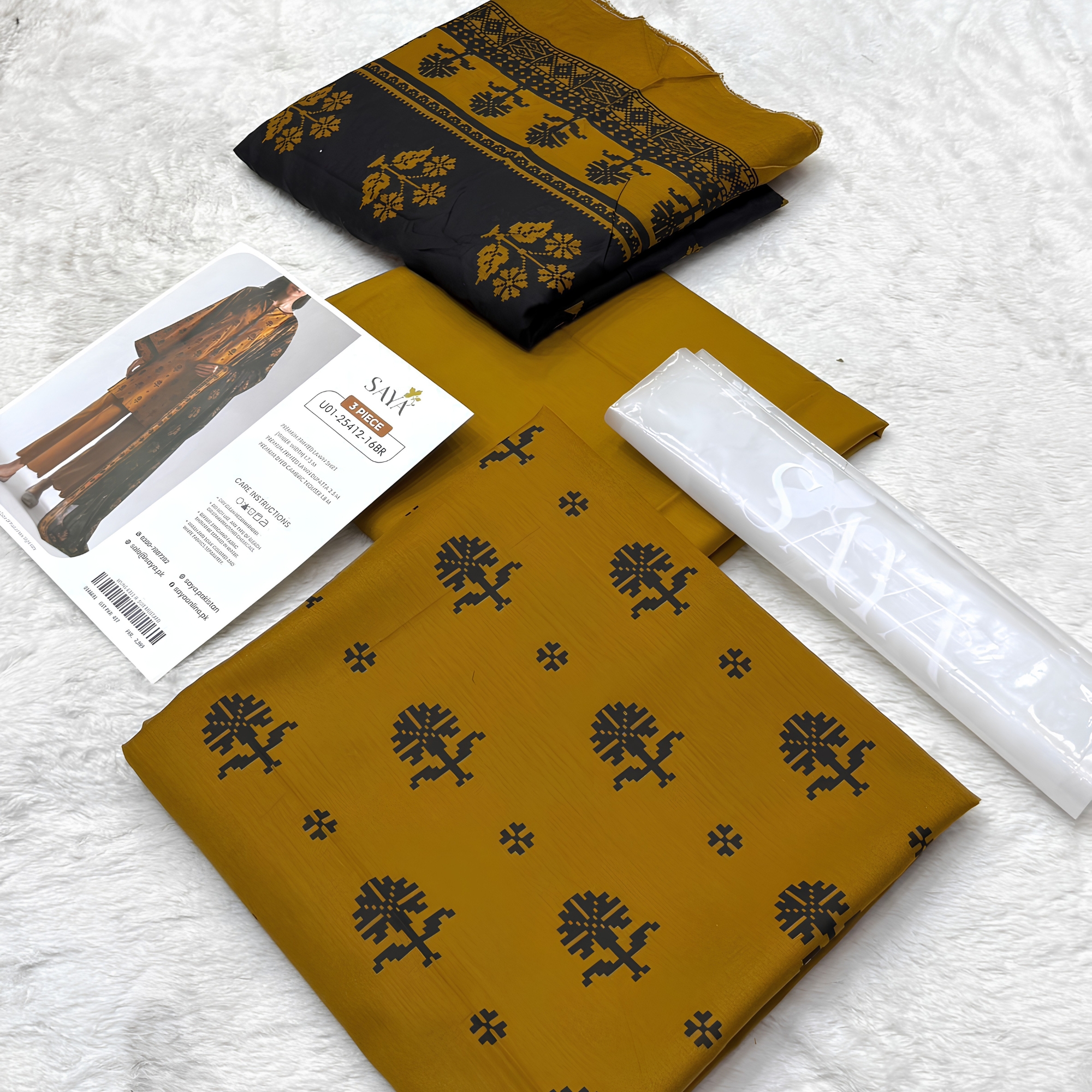 Saya Lawn Collection 2026 – Original Printed Lawn 3PC Suit