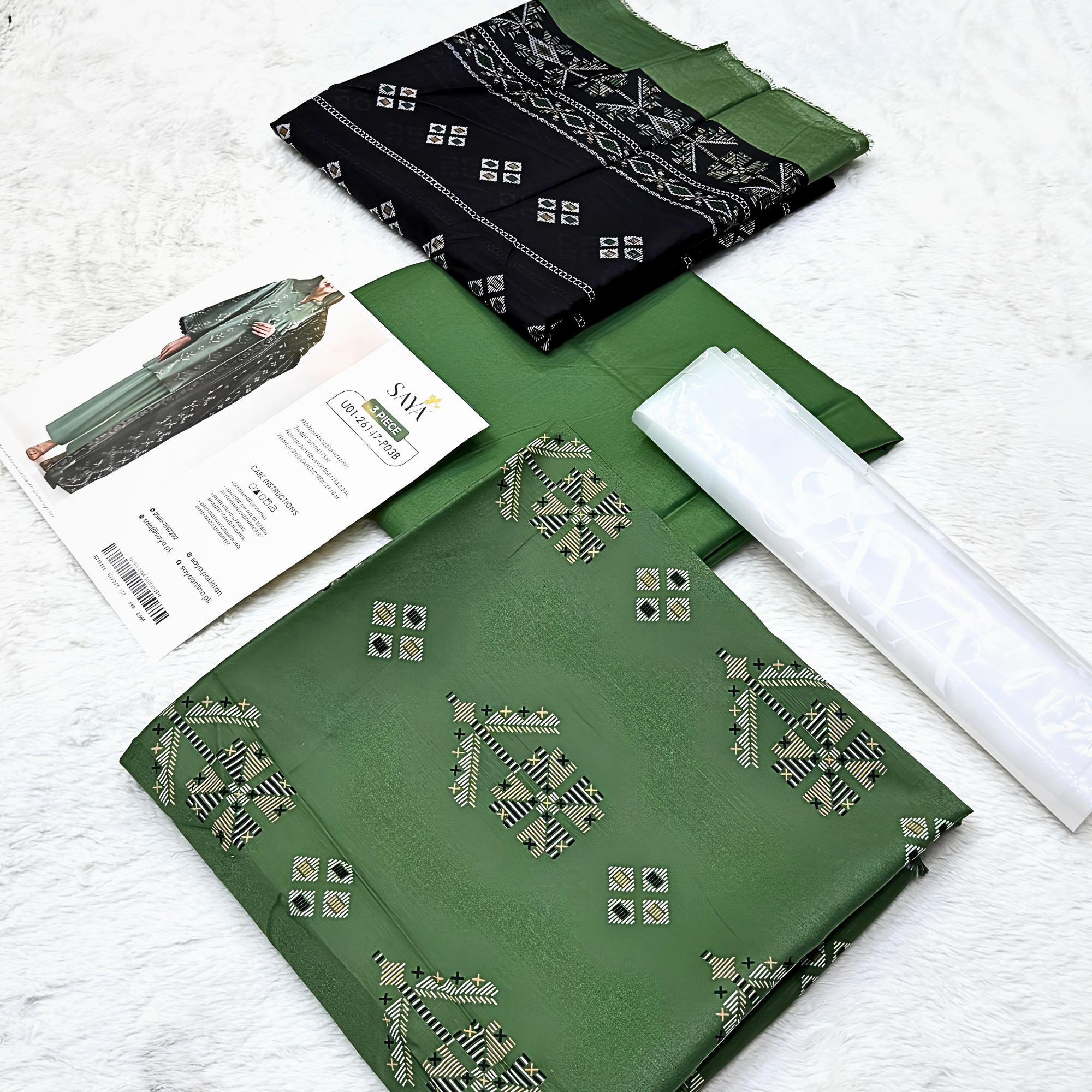 Saya Lawn Collection 2026 – Original Printed Lawn 3PC Suit