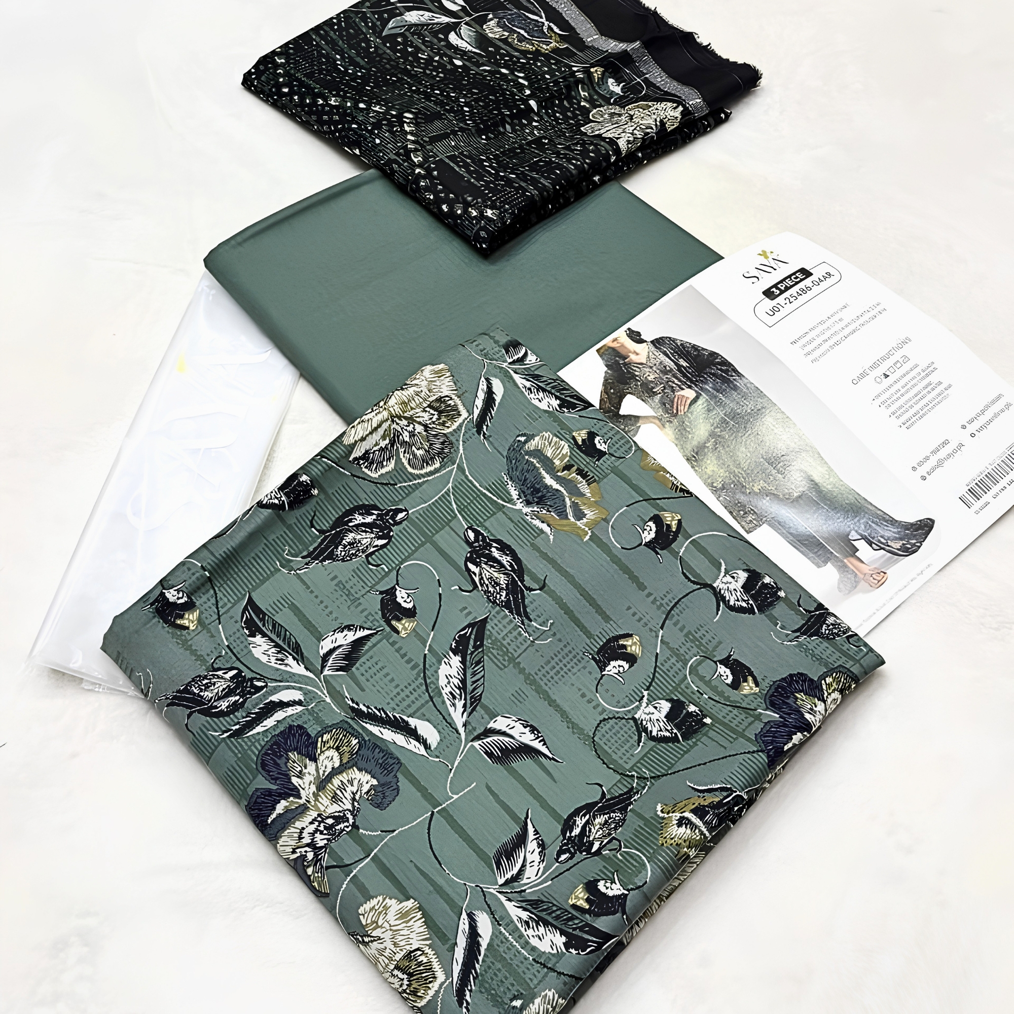 Saya Lawn Collection 2026 – Original Printed Lawn 3PC Suit