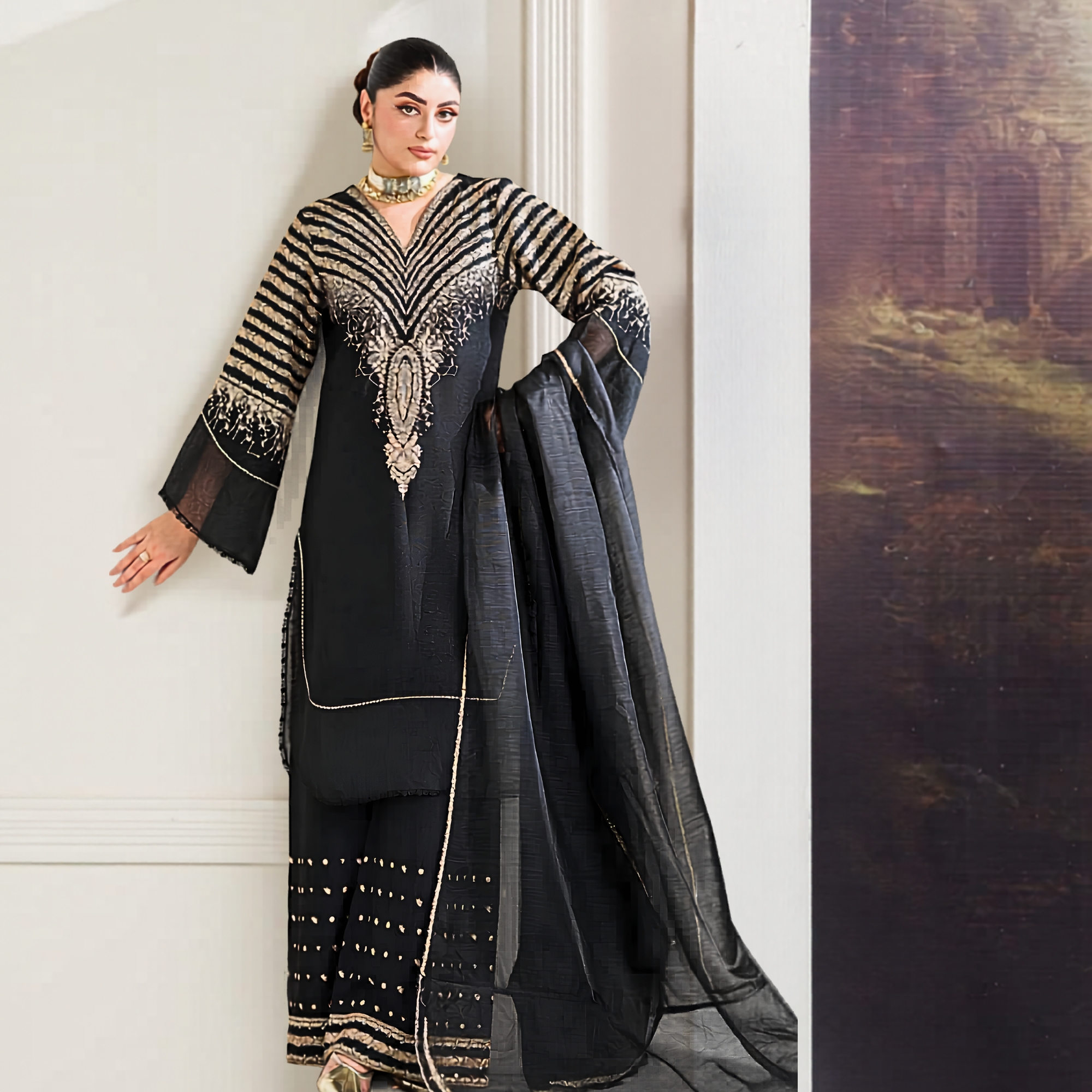 Jazmin Inspired Sequence Embroidered Lawn 3PC Suit