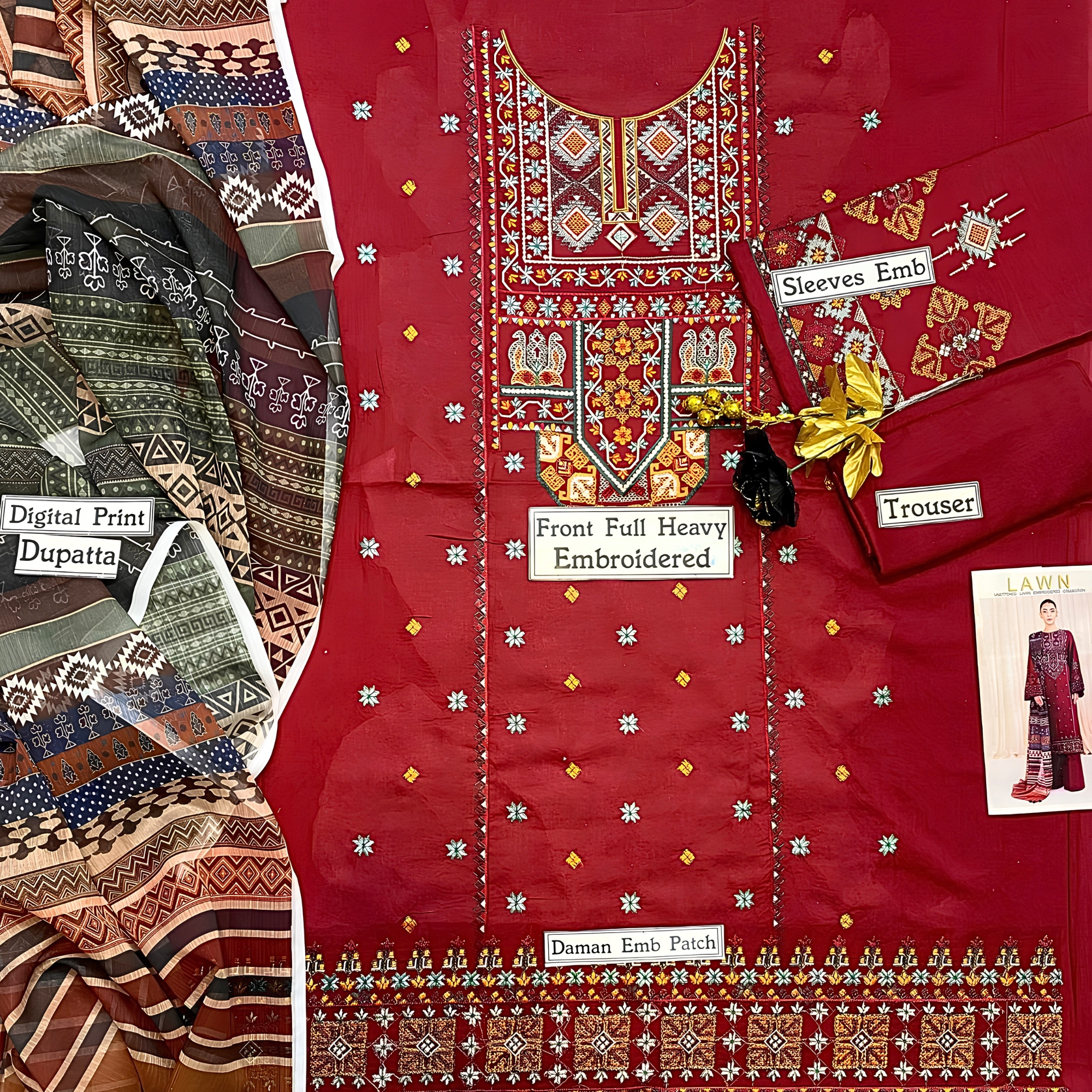 Sapphire Inspired Embroidered Lawn 3PC Collection