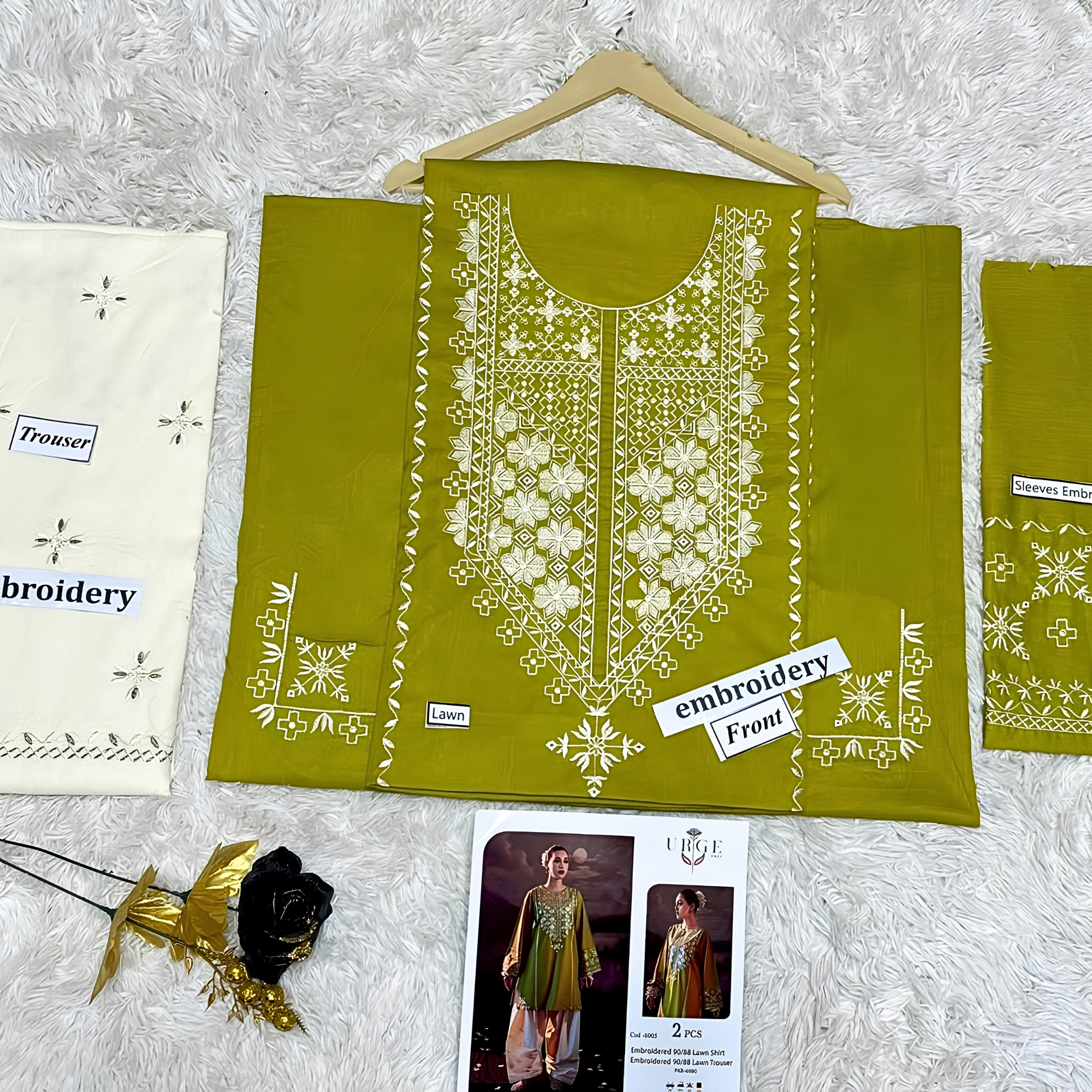 Urge Blossom Embroidered Lawn 2PC Suit