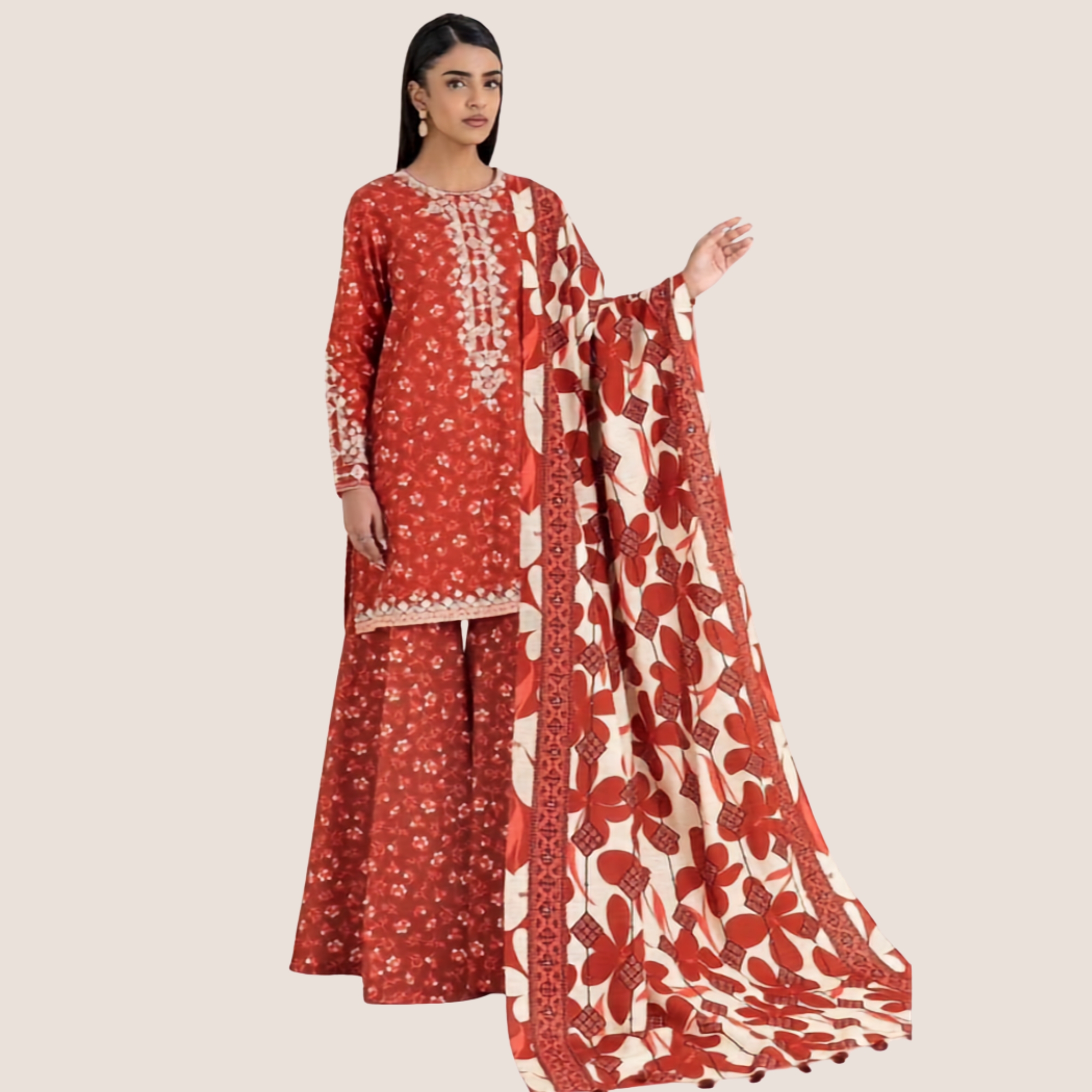 Sapphire Digital Lawn 3 Piece Suit