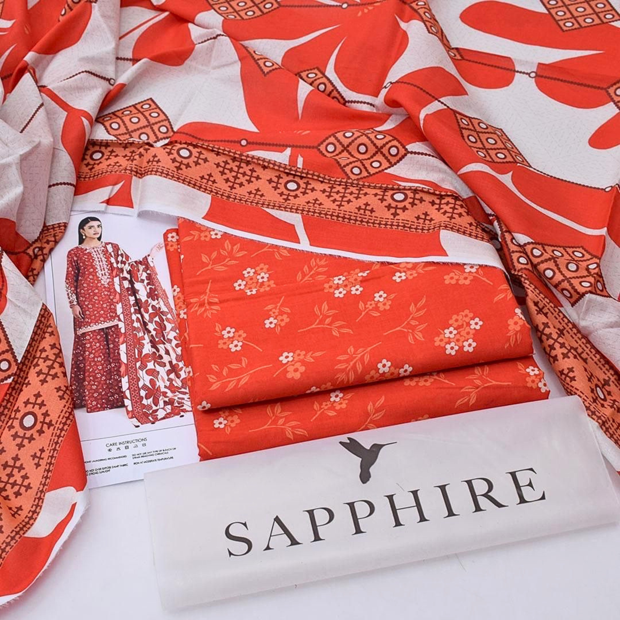 Sapphire Digital Lawn 3 Piece Suit
