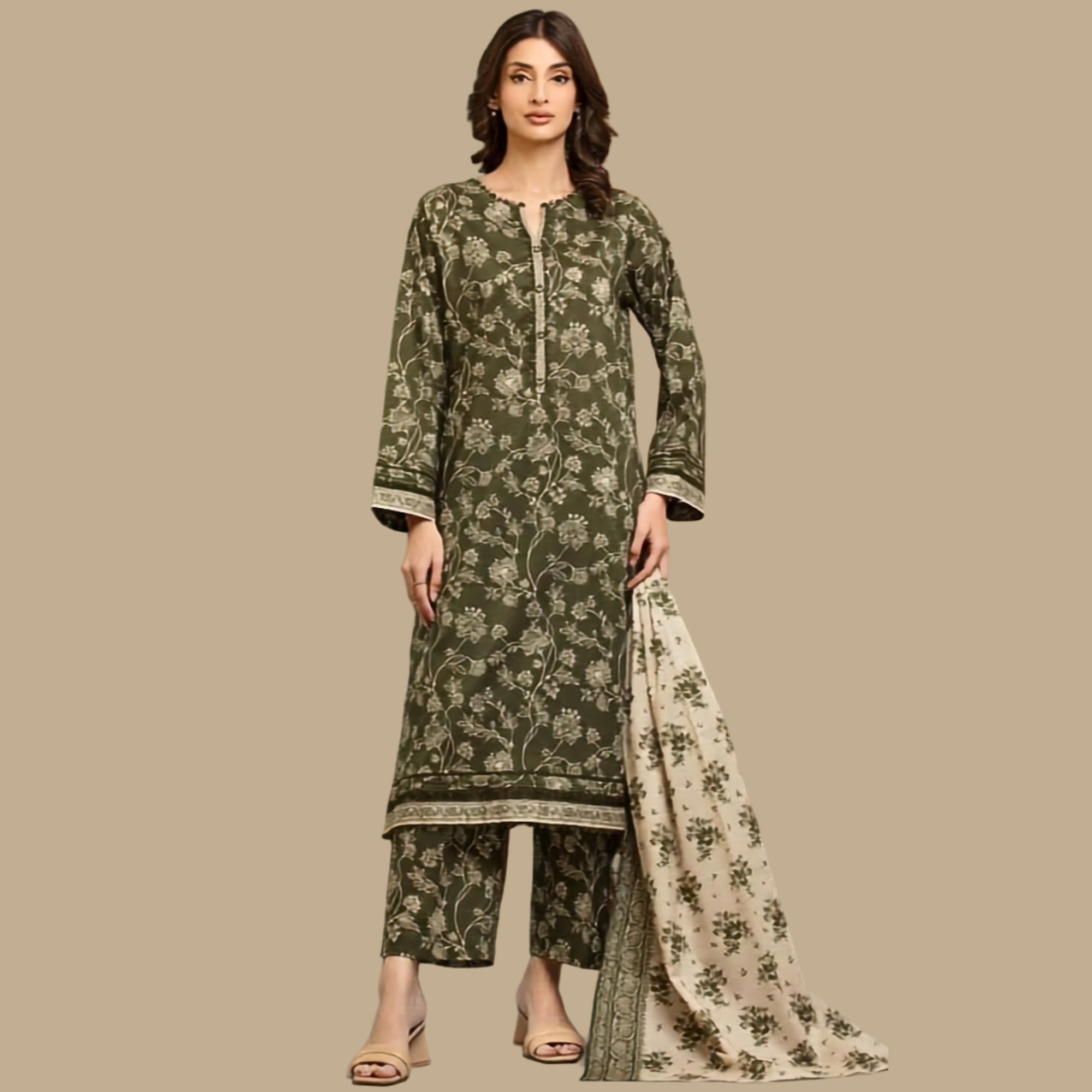 Sapphire Digital Lawn 3 Piece Suit