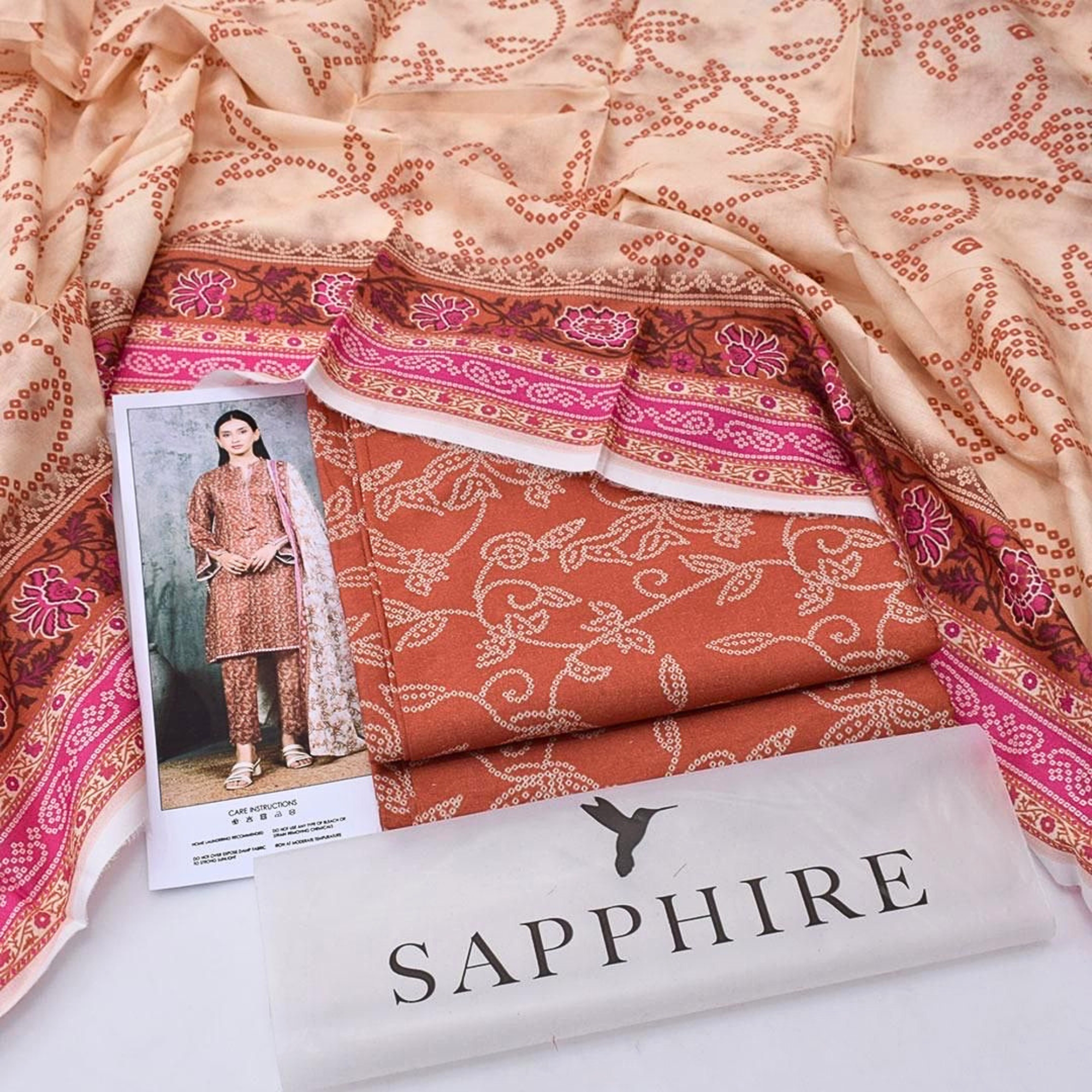 Sapphire Digital Lawn 3 Piece Suit