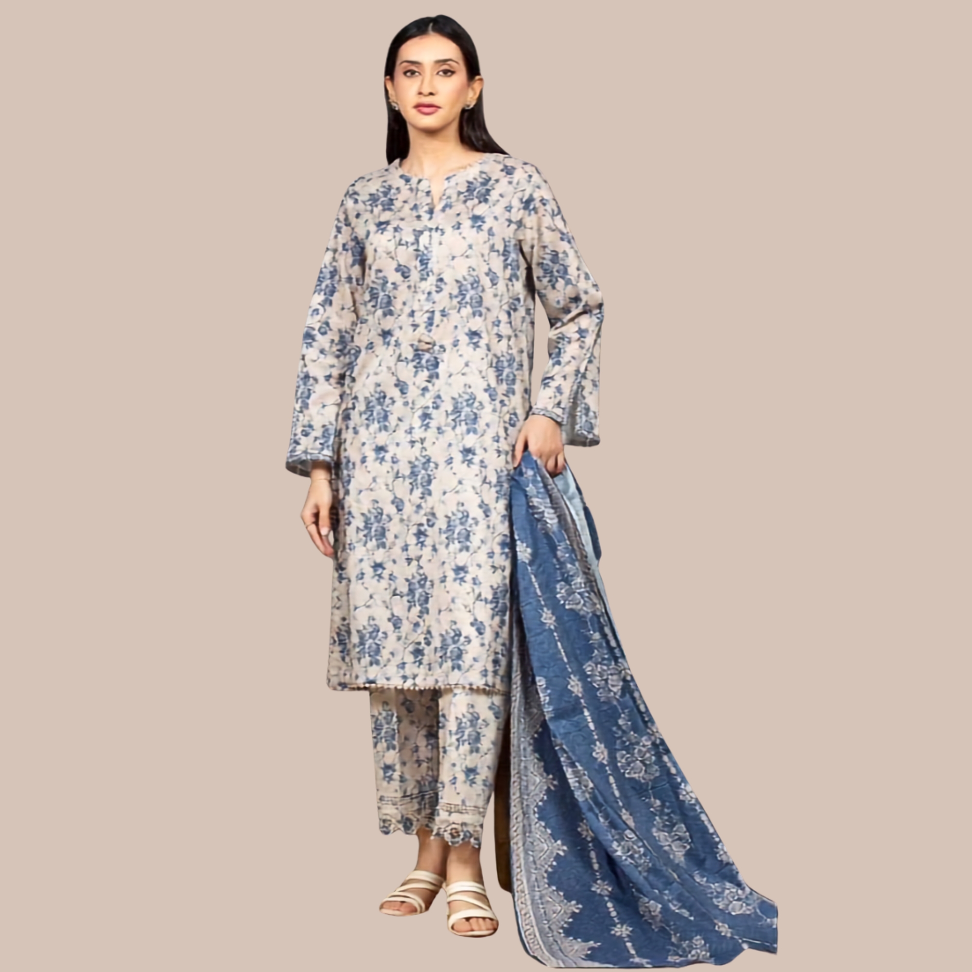 Sapphire Digital Lawn 3 Piece Suit