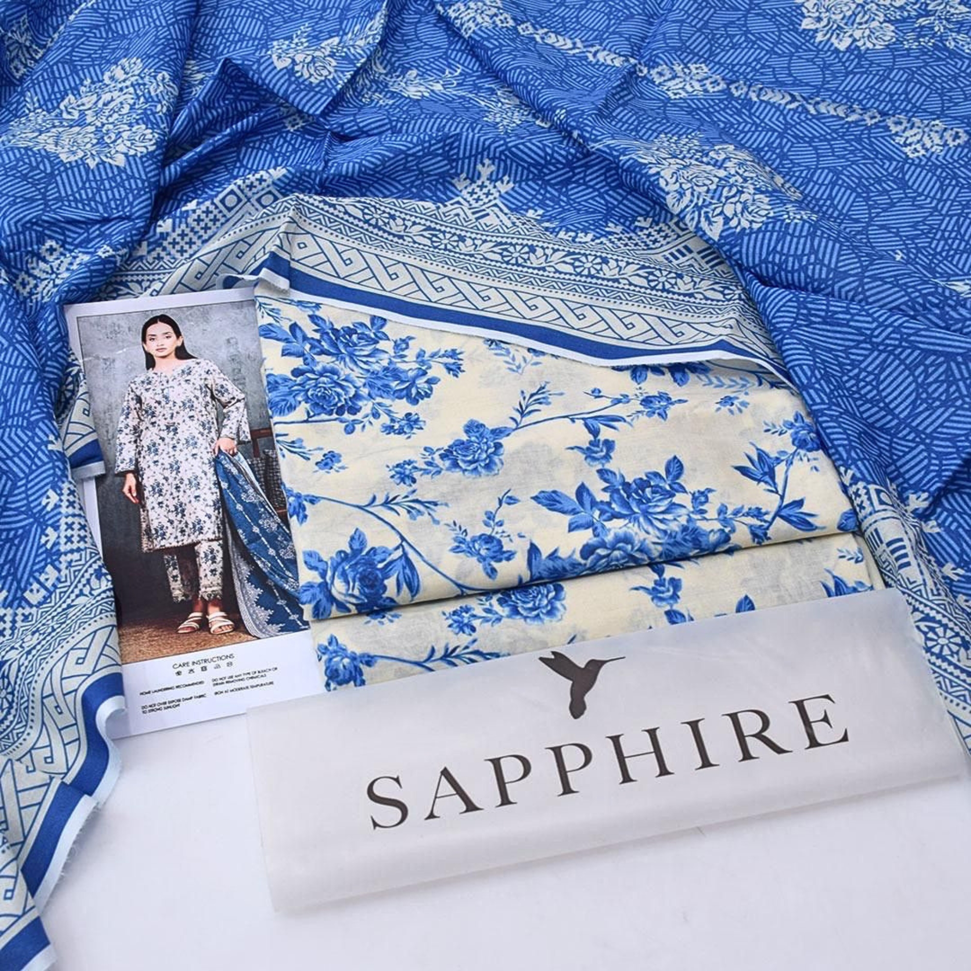 Sapphire Digital Lawn 3 Piece Suit