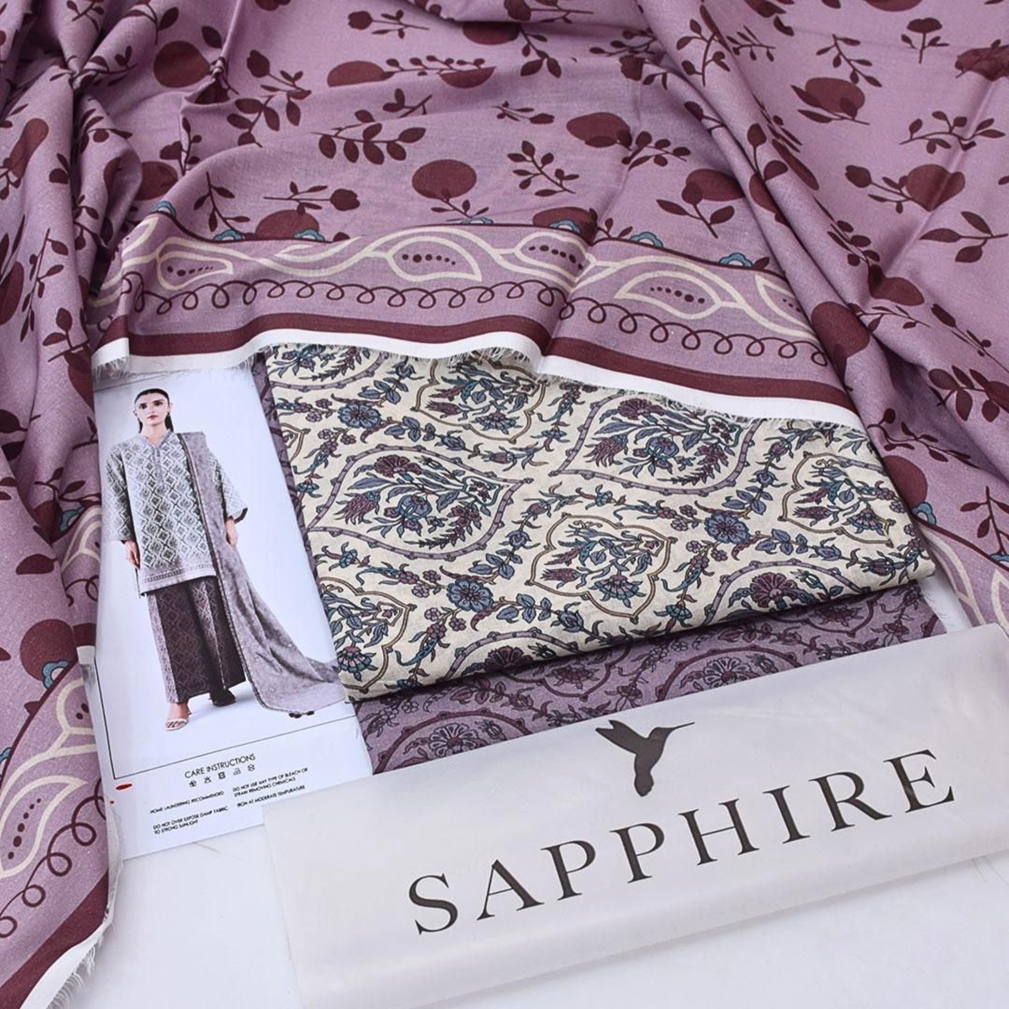 Sapphire Digital Lawn 3 Piece Suit
