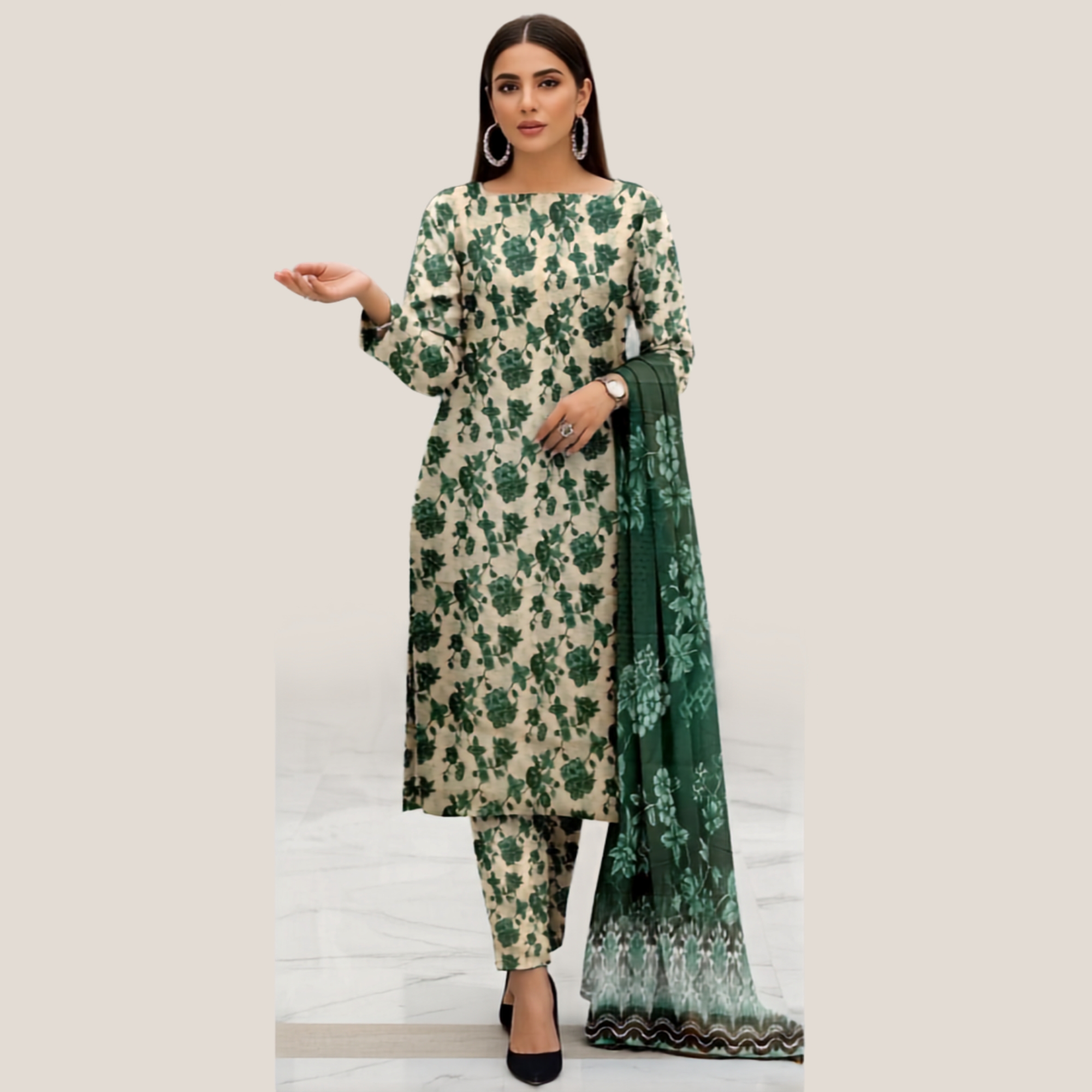 Gul Ahmed Bana Dora Lawn 3 Piece Suit