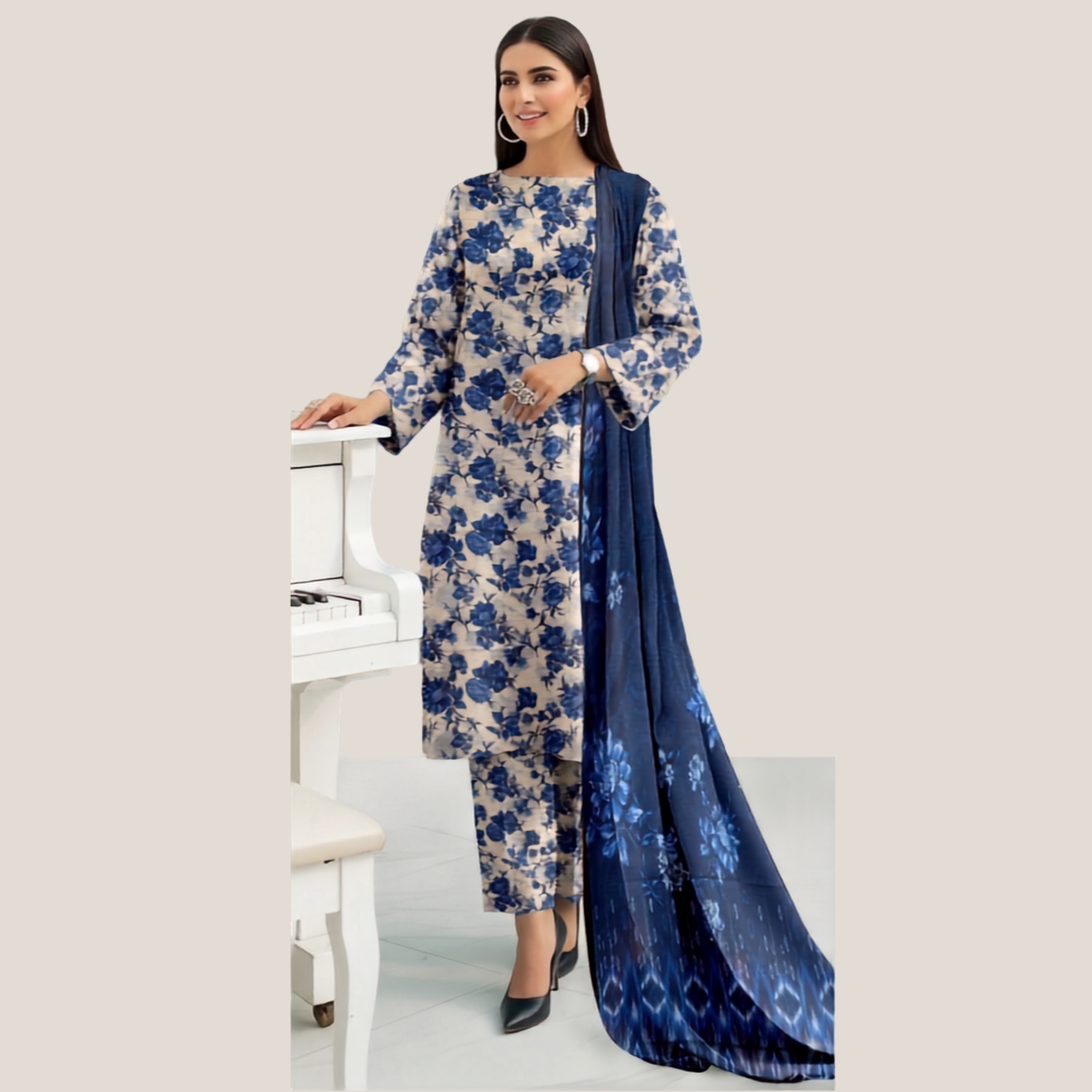 Gul Ahmed Bana Dora Lawn 3 Piece Suit