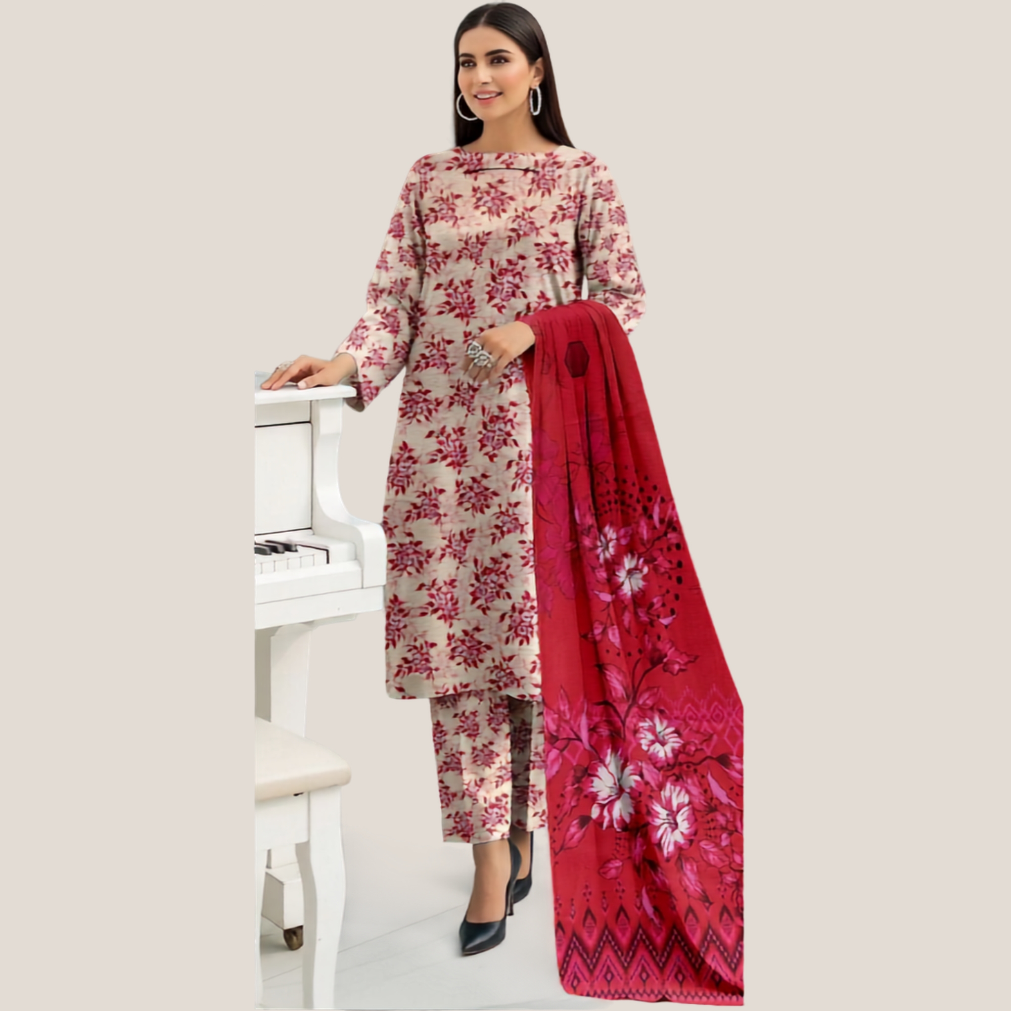 Gul Ahmed Bana Dora Lawn 3 Piece Suit