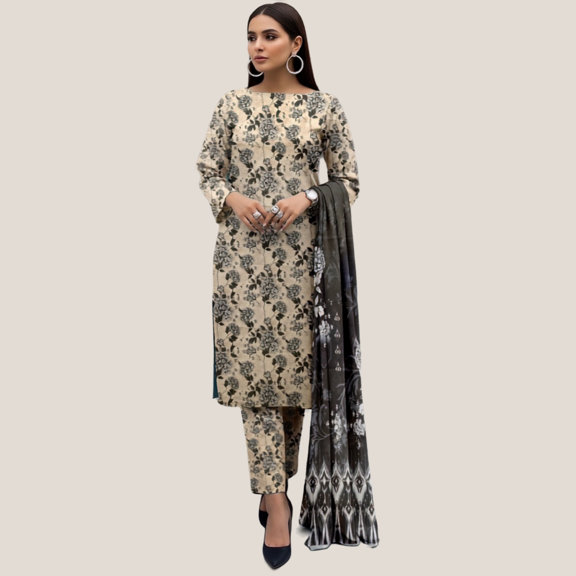 Gul Ahmed Bana Dora Lawn 3 Piece Suit