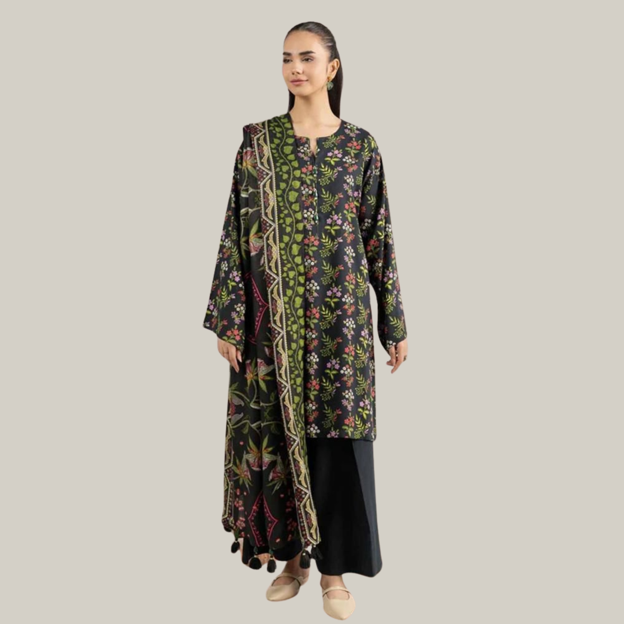 Nishat Lawn Printed Tana Dora 3 Piece Suit