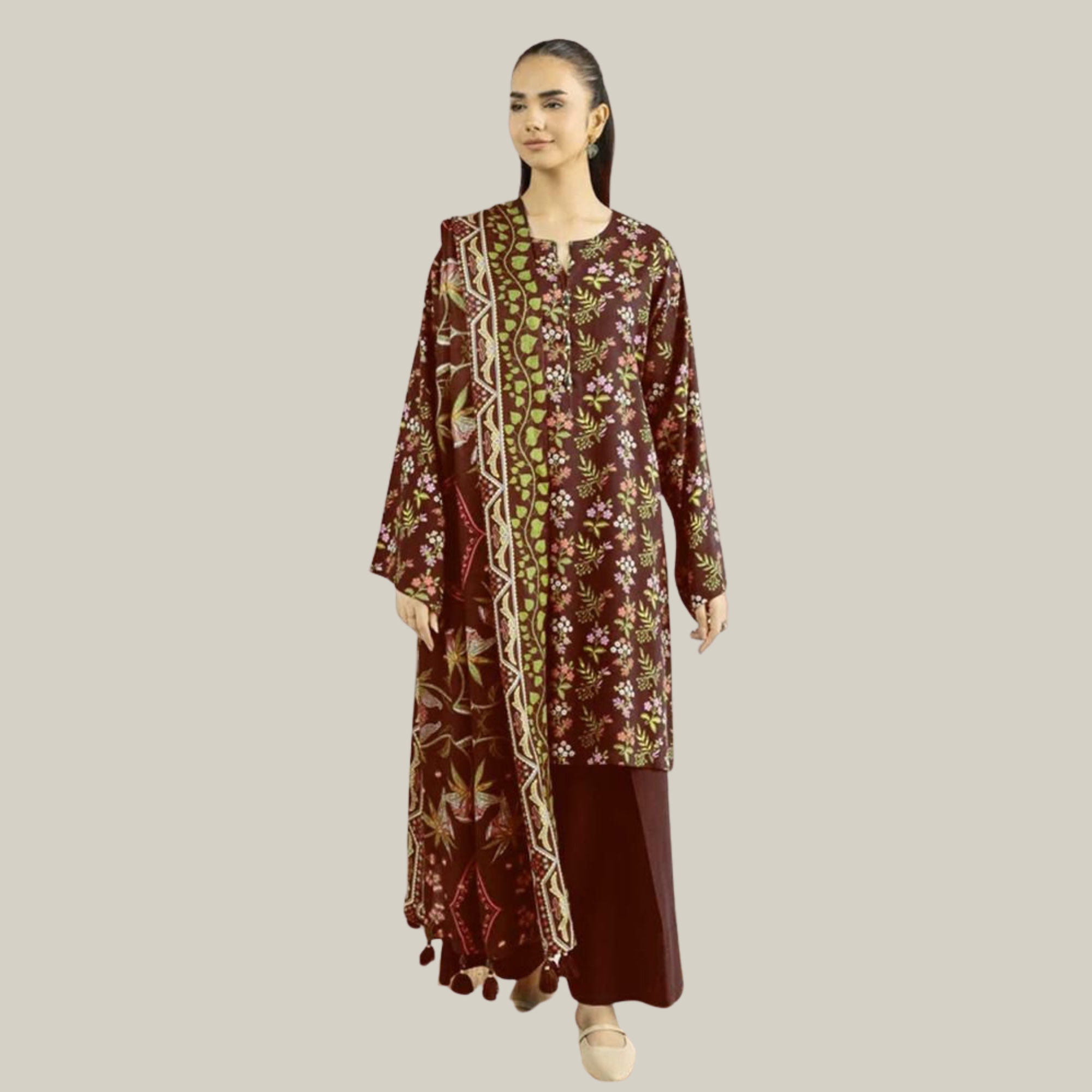 Nishat Lawn Printed Tana Dora 3 Piece Suit