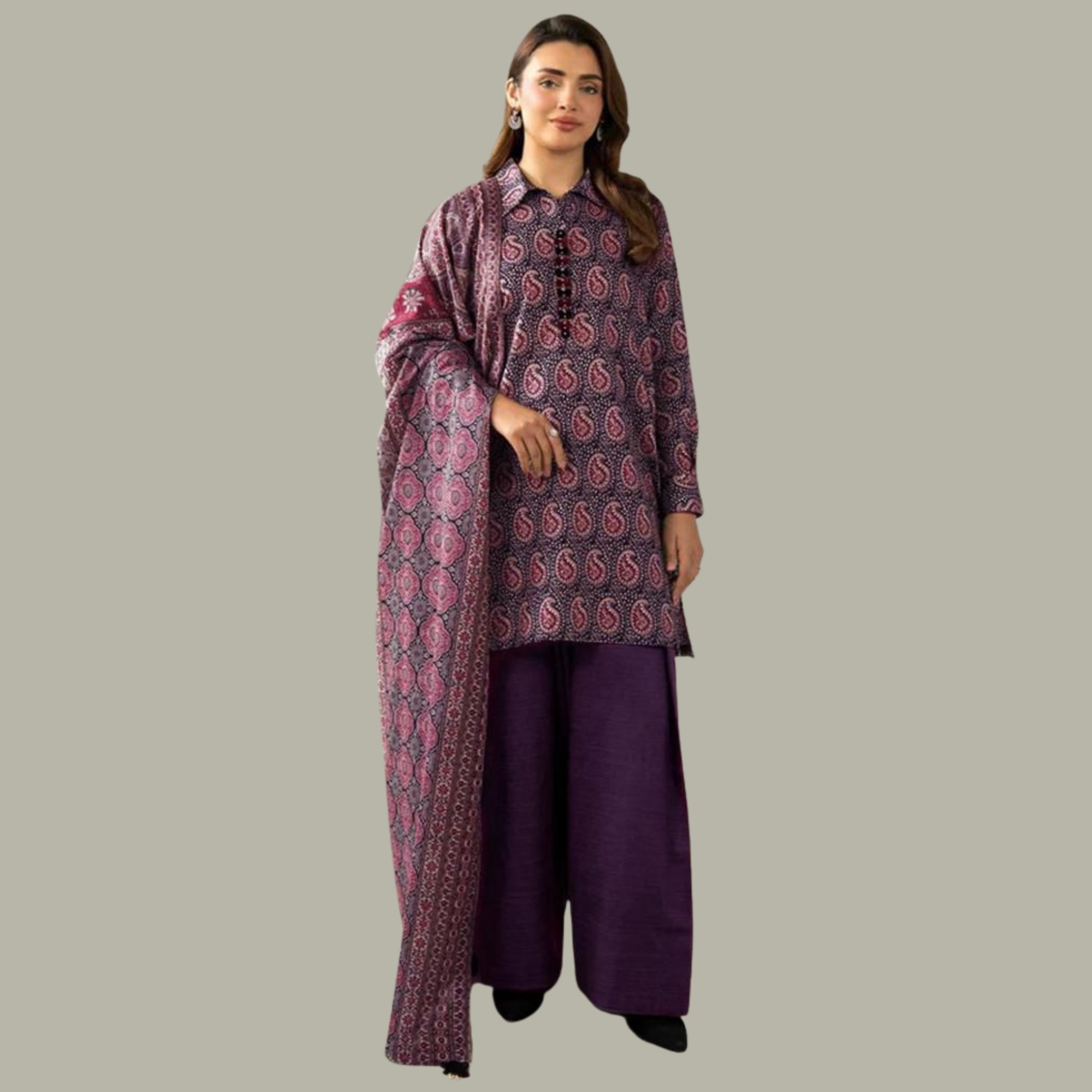 Nishat Lawn Printed Tana Dora 3 Piece Suit