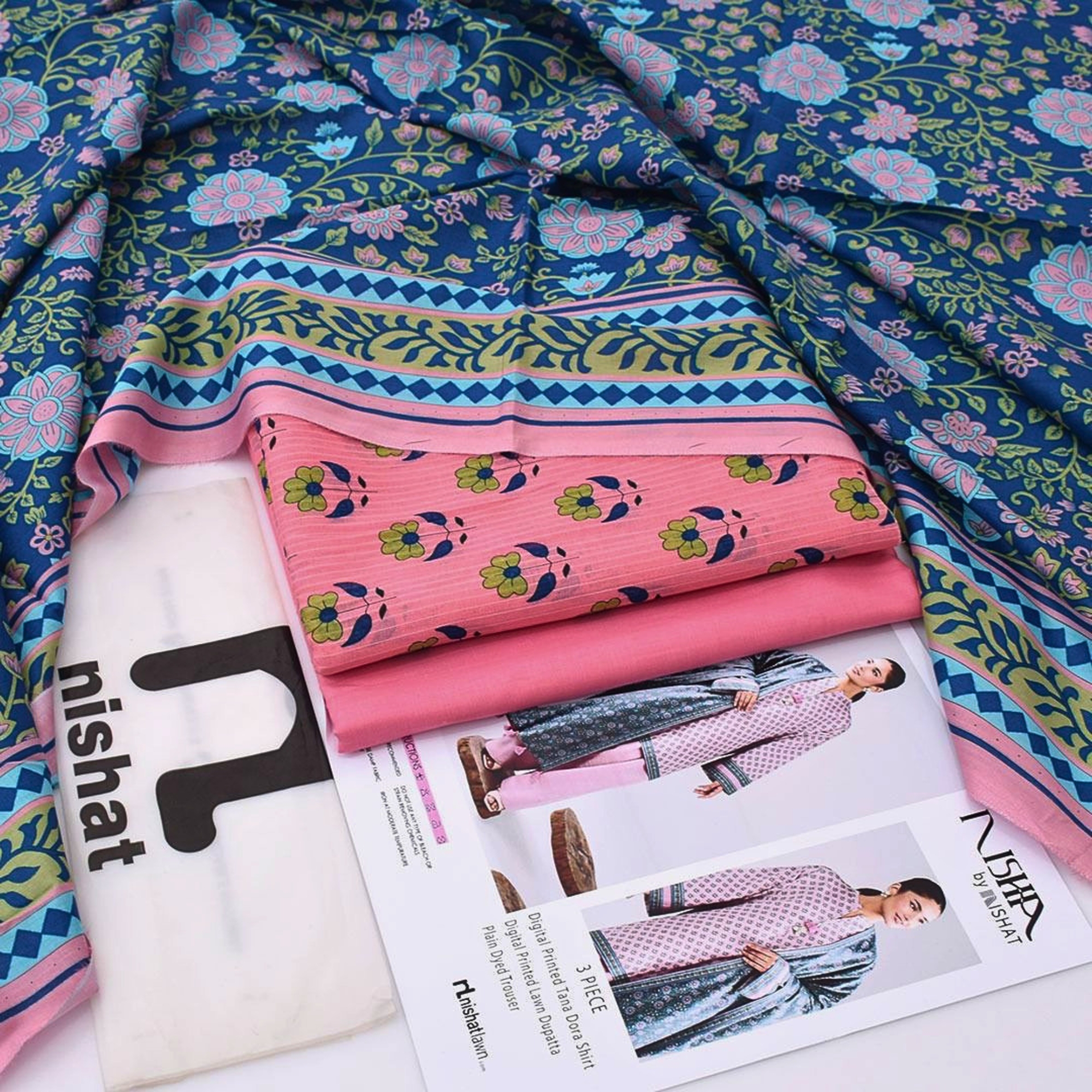 Nishat Lawn Printed Tana Dora 3 Piece Suit