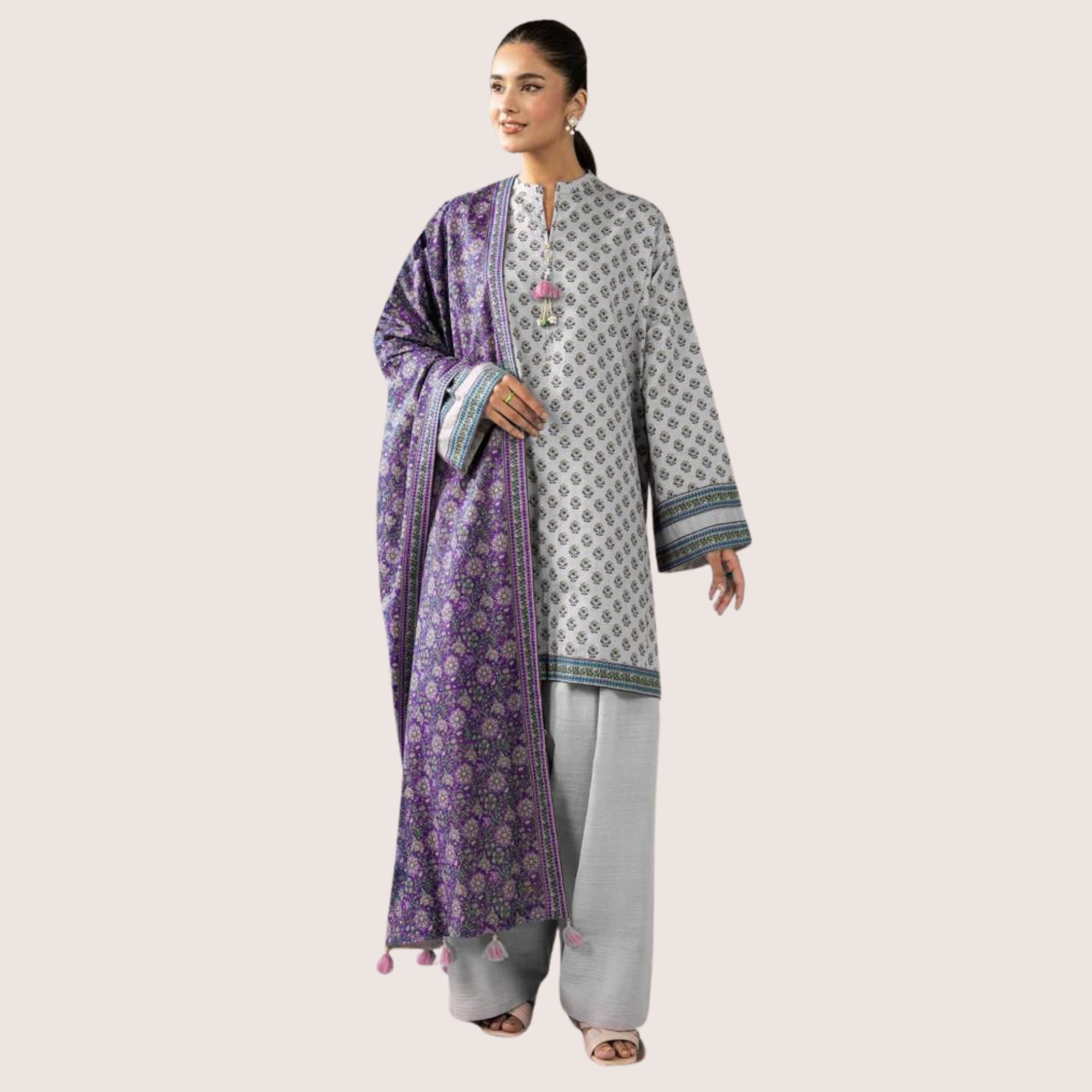 Nishat Lawn Printed Tana Dora 3 Piece Suit