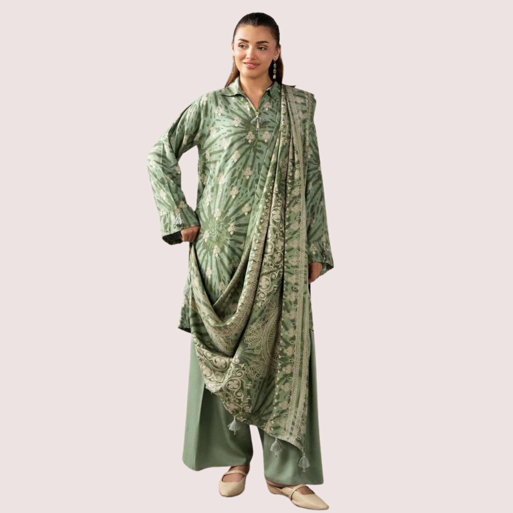 Nishat Lawn Printed Tana Dora 3 Piece Suit