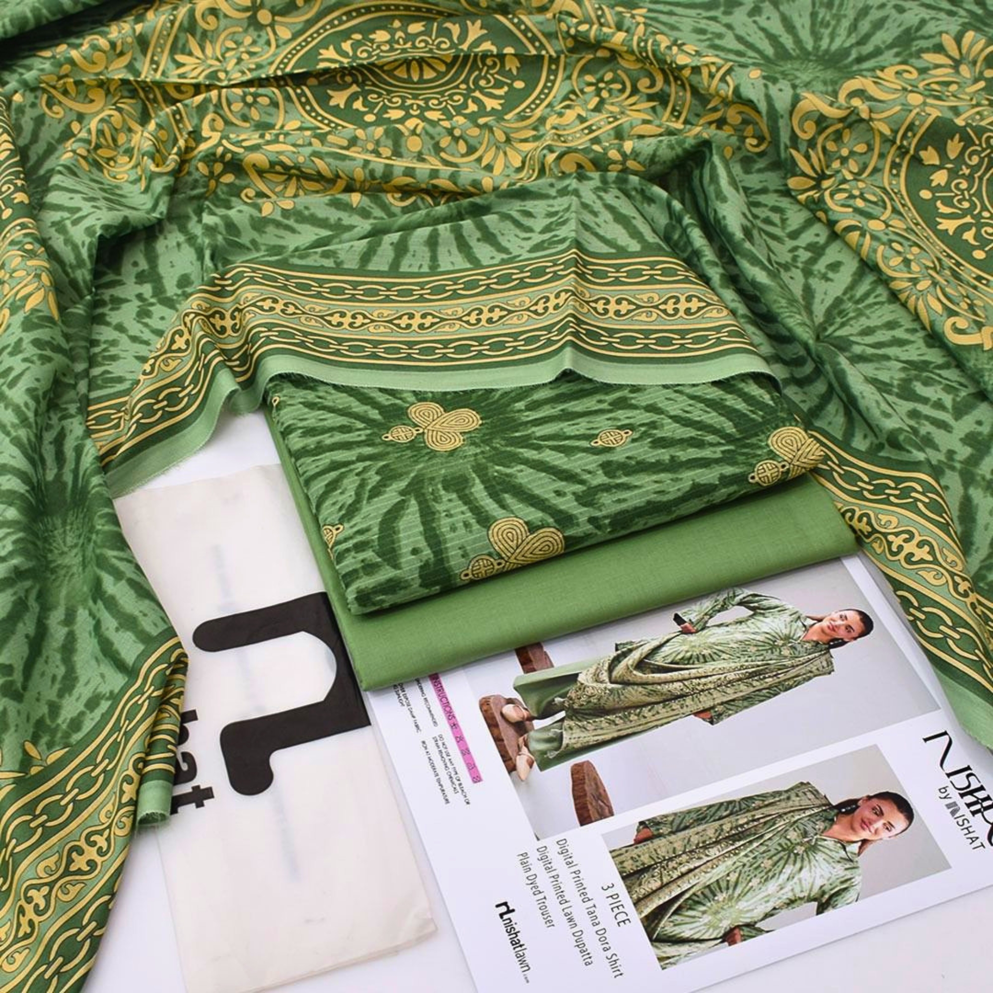 Nishat Lawn Printed Tana Dora 3 Piece Suit