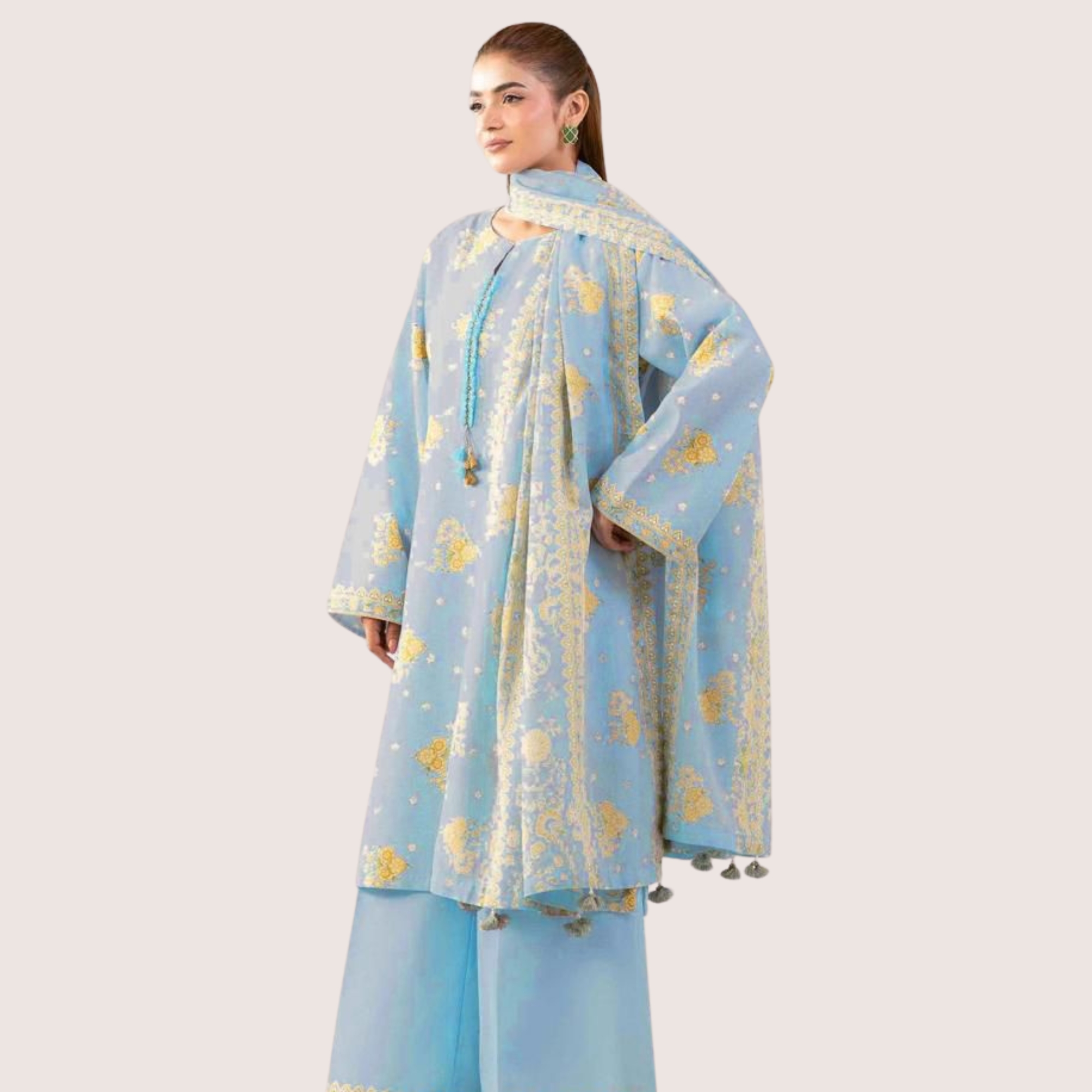 Nishat Lawn Printed Tana Dora 3 Piece Suit