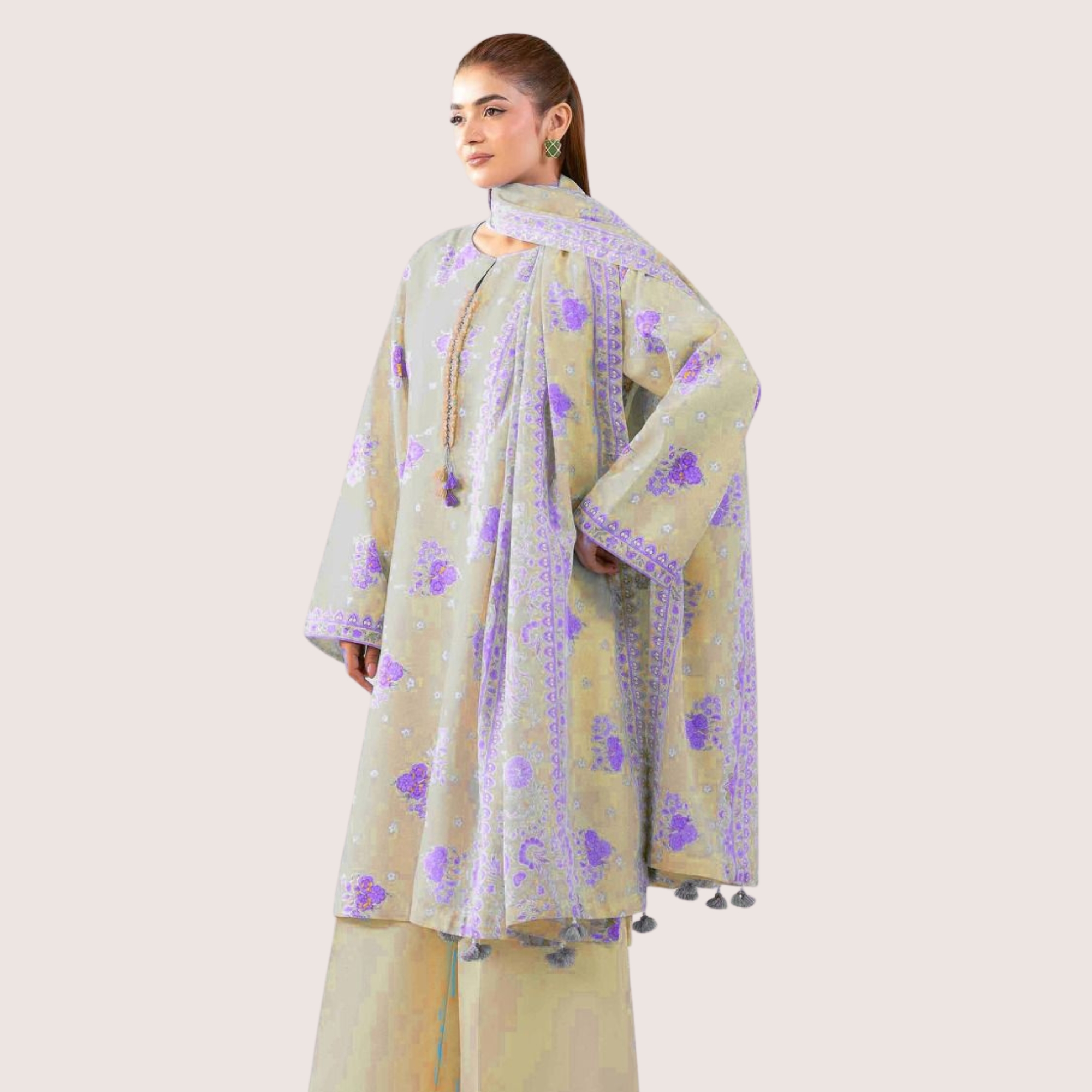 Nishat Lawn Printed Tana Dora 3 Piece Suit