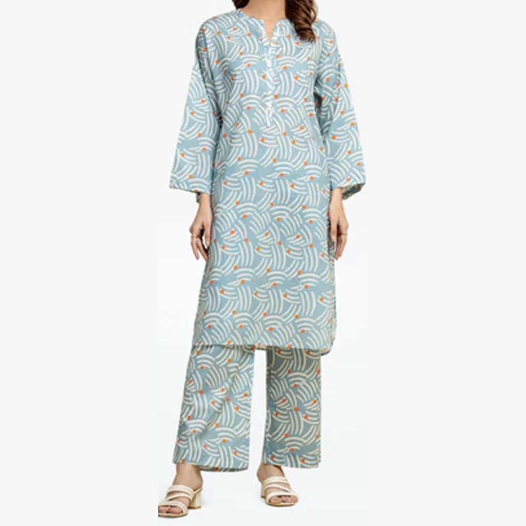Edenrobe Premium Digital Lawn 2 Piece