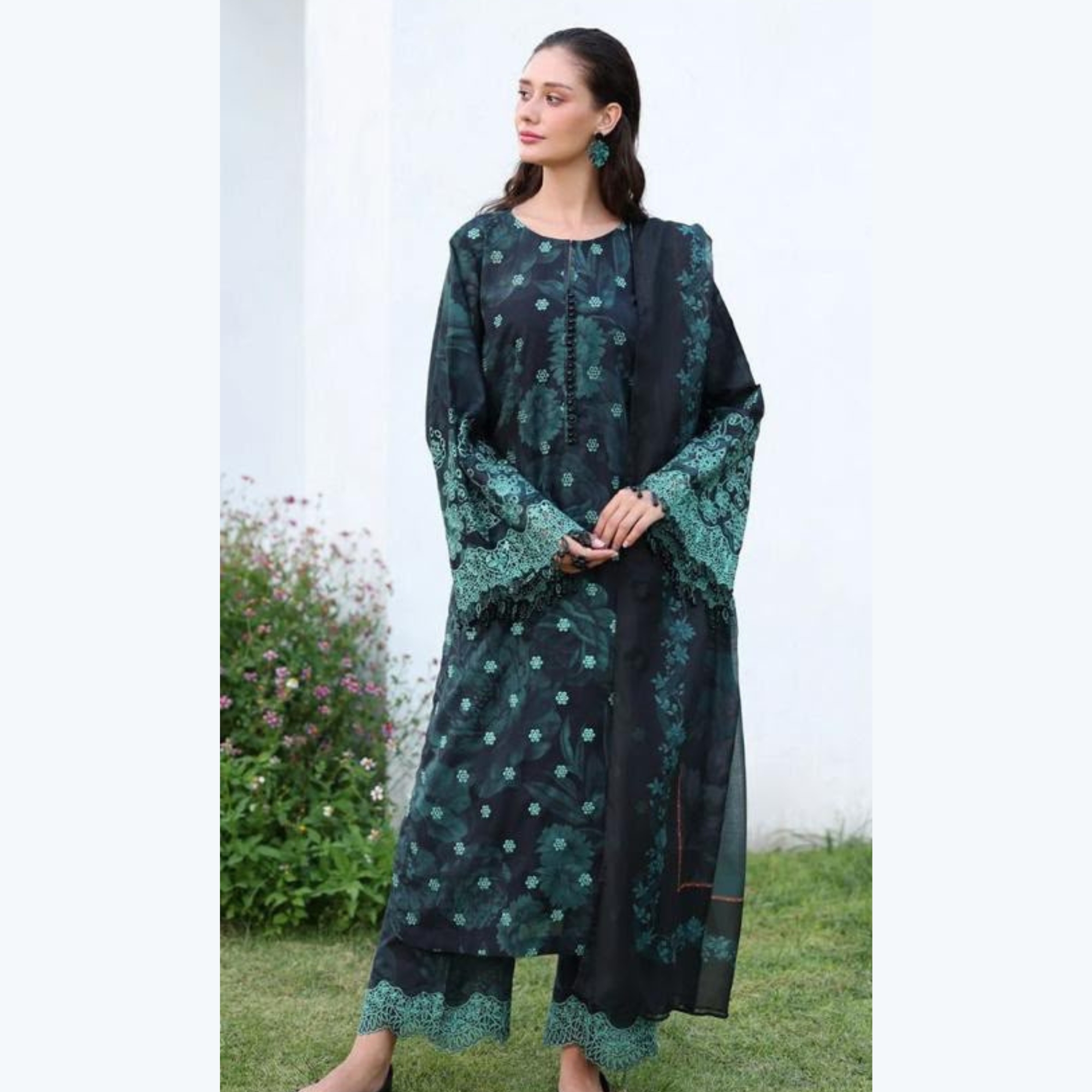 Baroque Inspired Printed Lawn 3 Piece