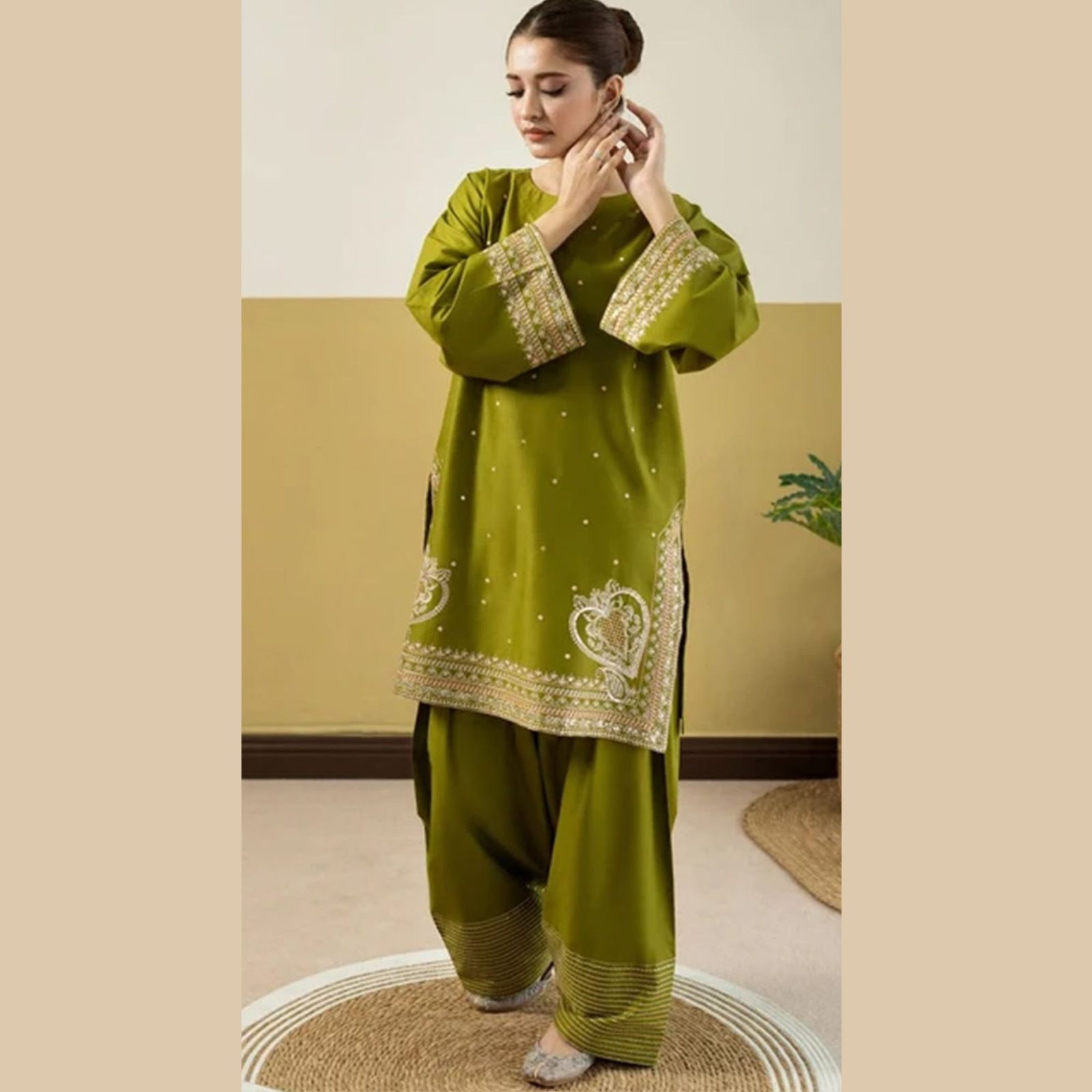 Urge Pret Exclusive Embroidered Dhanak 2PC