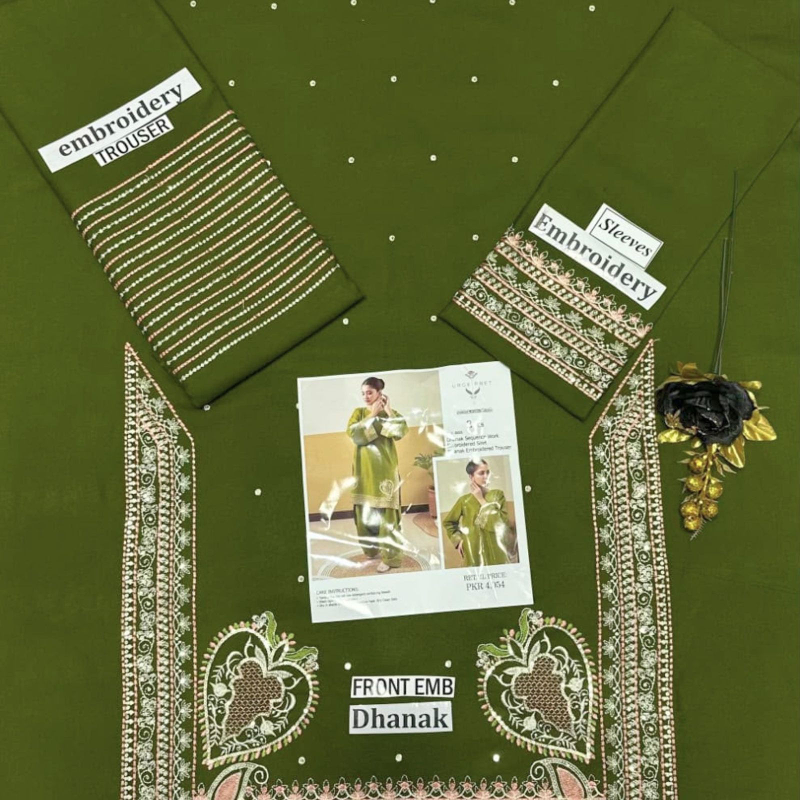 Urge Pret Exclusive Embroidered Dhanak 2PC
