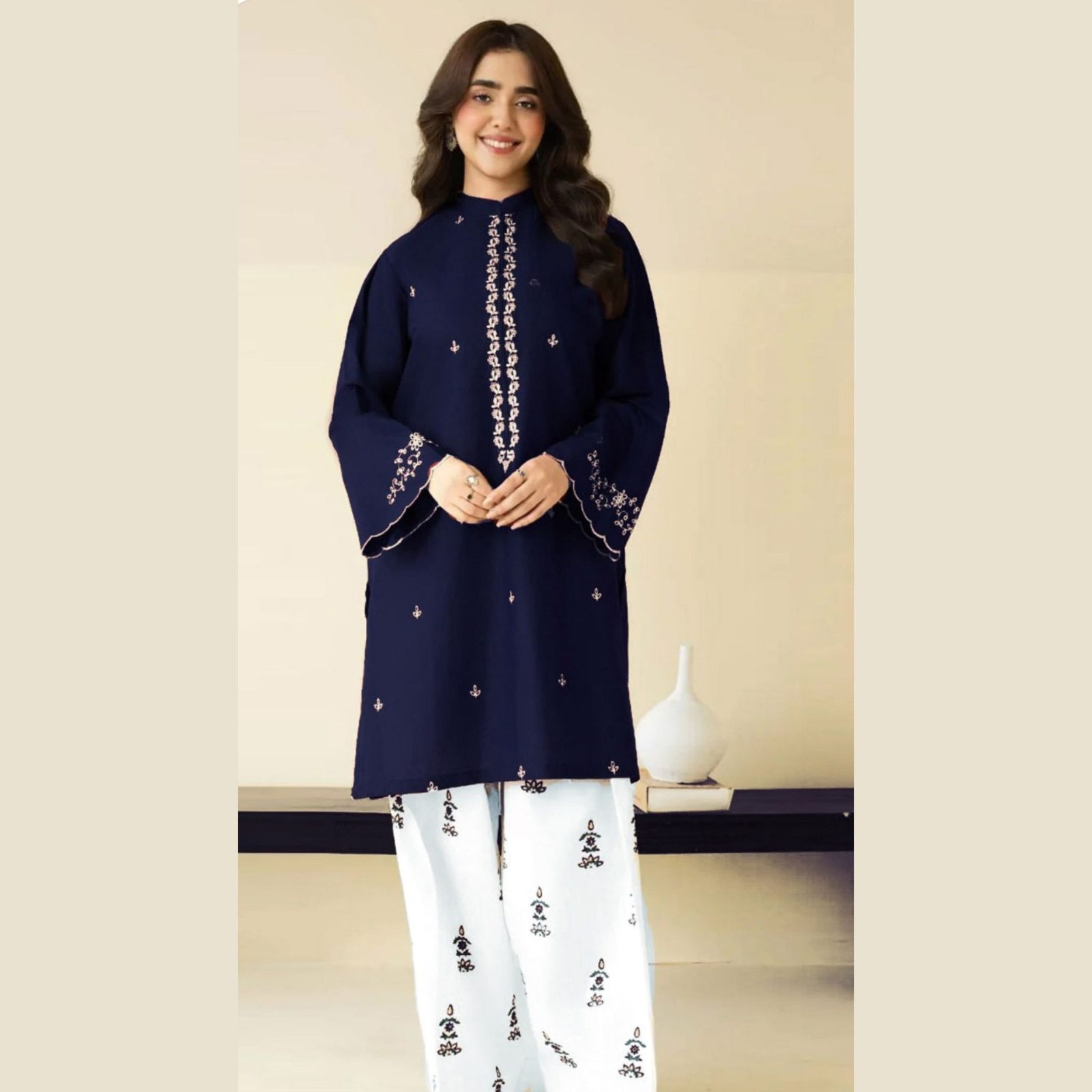 Pezwaan Inspired Embroidered Dhanak 2PC