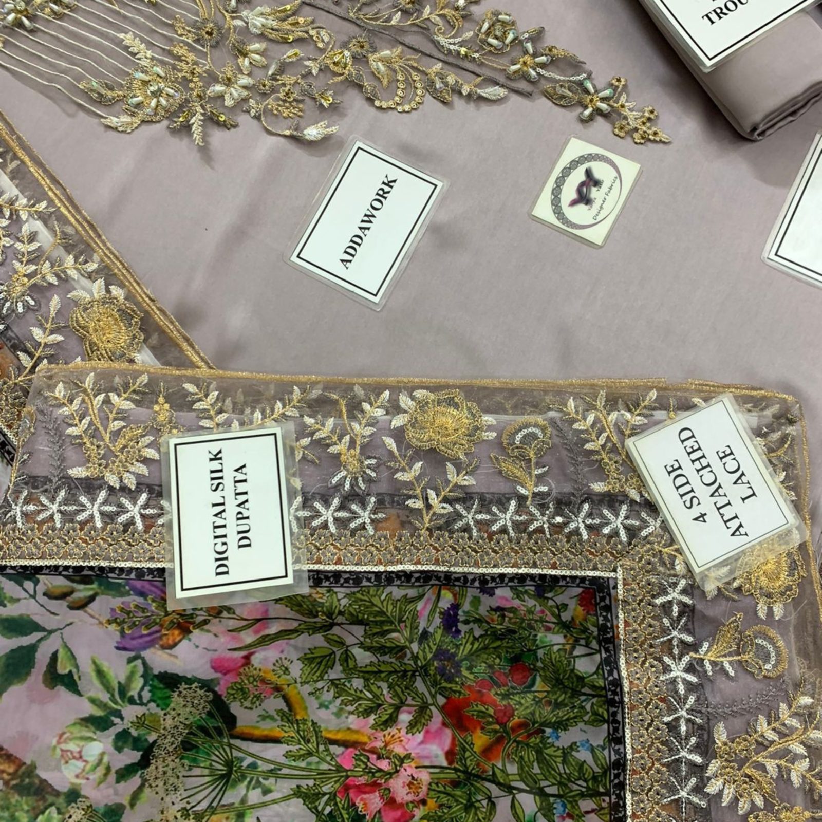 Azure Inspired – Luxury Shamoz Silk 3PC