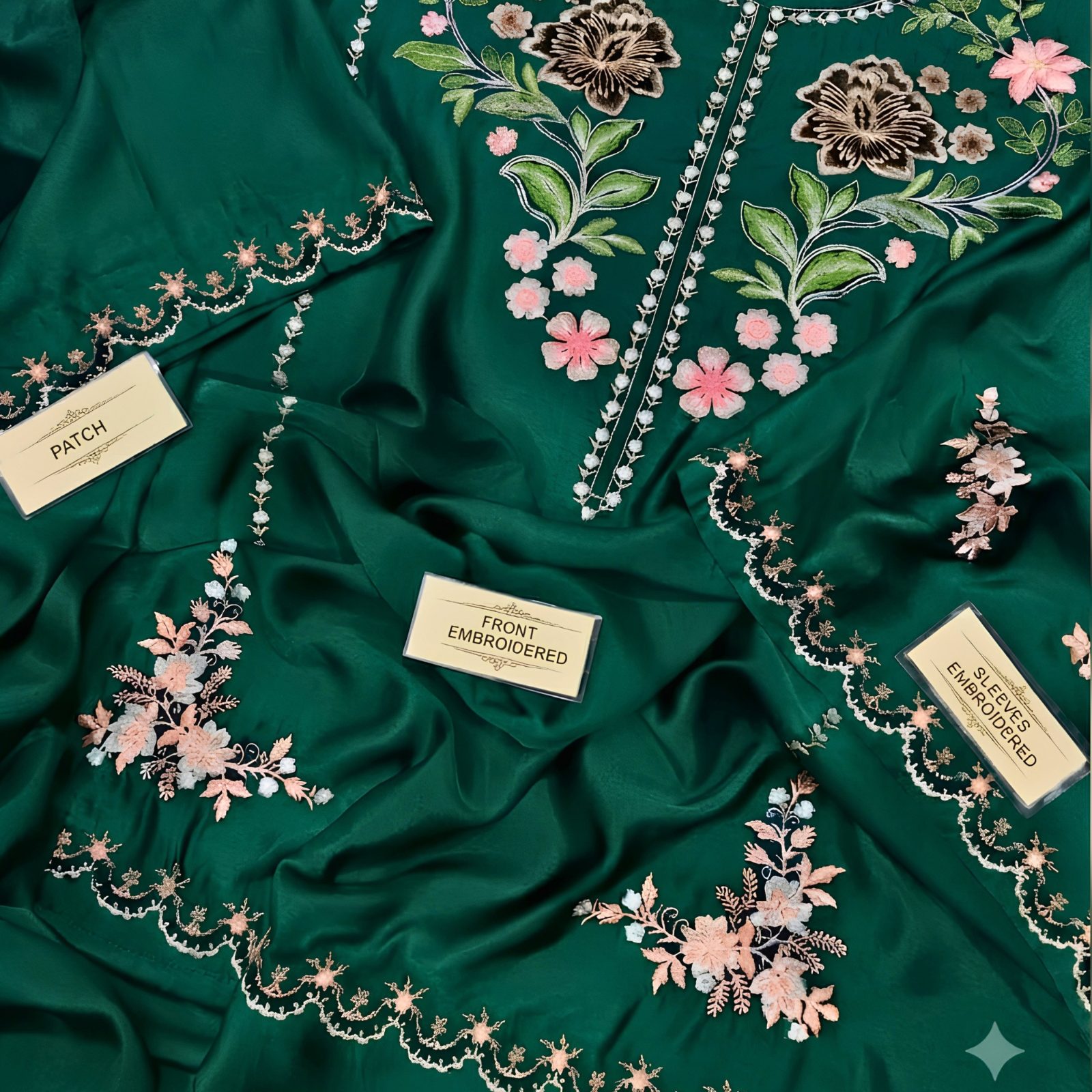 Urge Inspired Premium Shamoze Silk Embroidered 2-Piece
