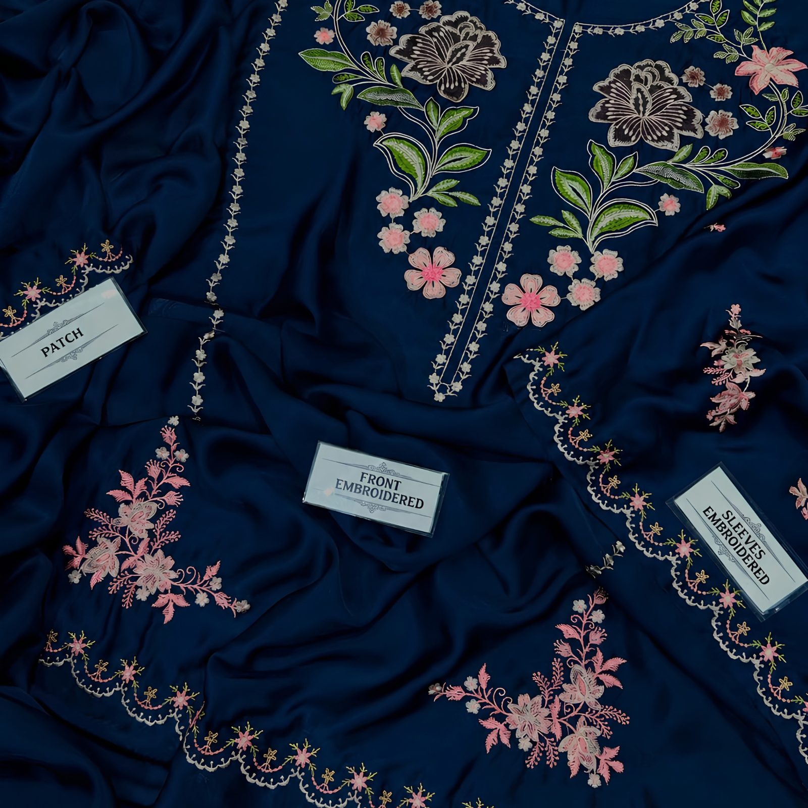 Urge Inspired Premium Shamoze Silk Embroidered 2-Piece