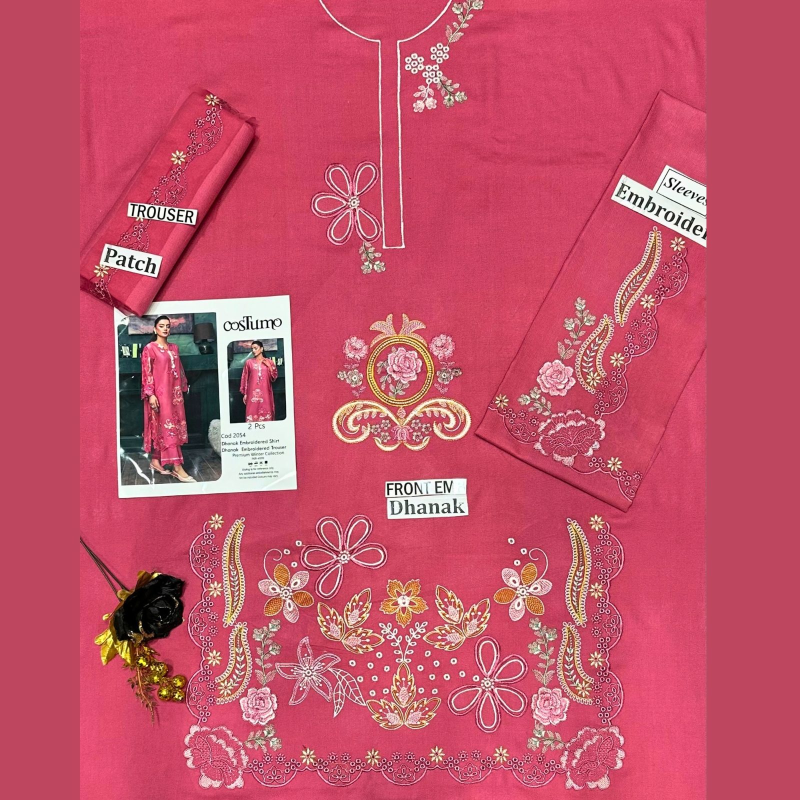 Premium Dahnk Embroidered 2-Piece