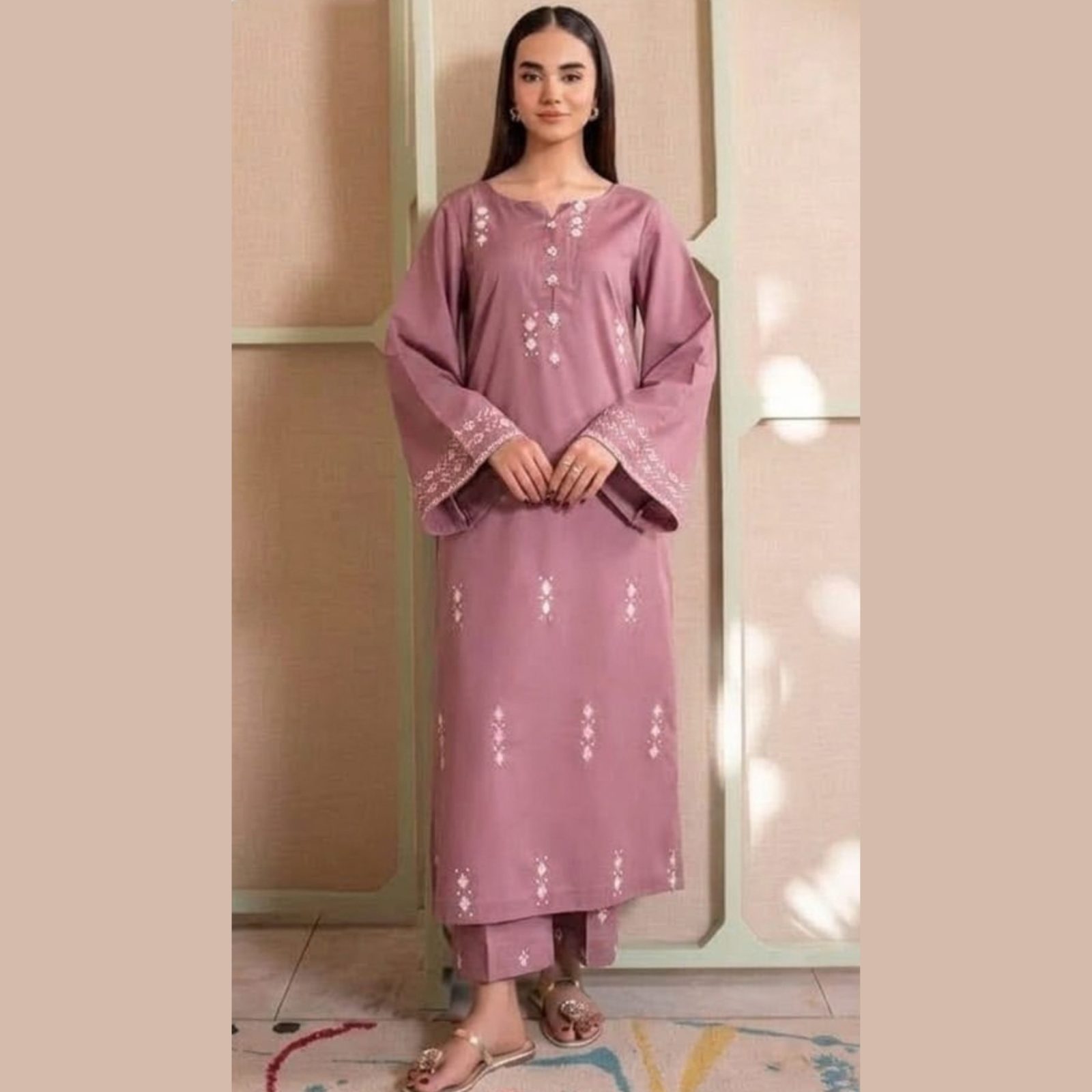 LAAM Inspired Premium Dahnk Embroidered 2-Piece