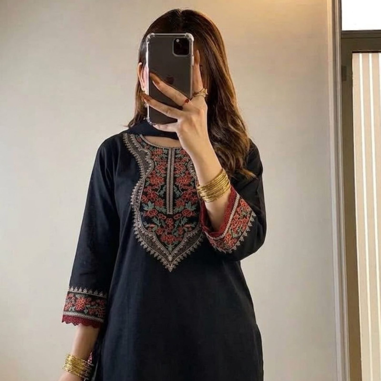 LAAM Inspired Winter Dahnk Embroidered 2-Piece Suit