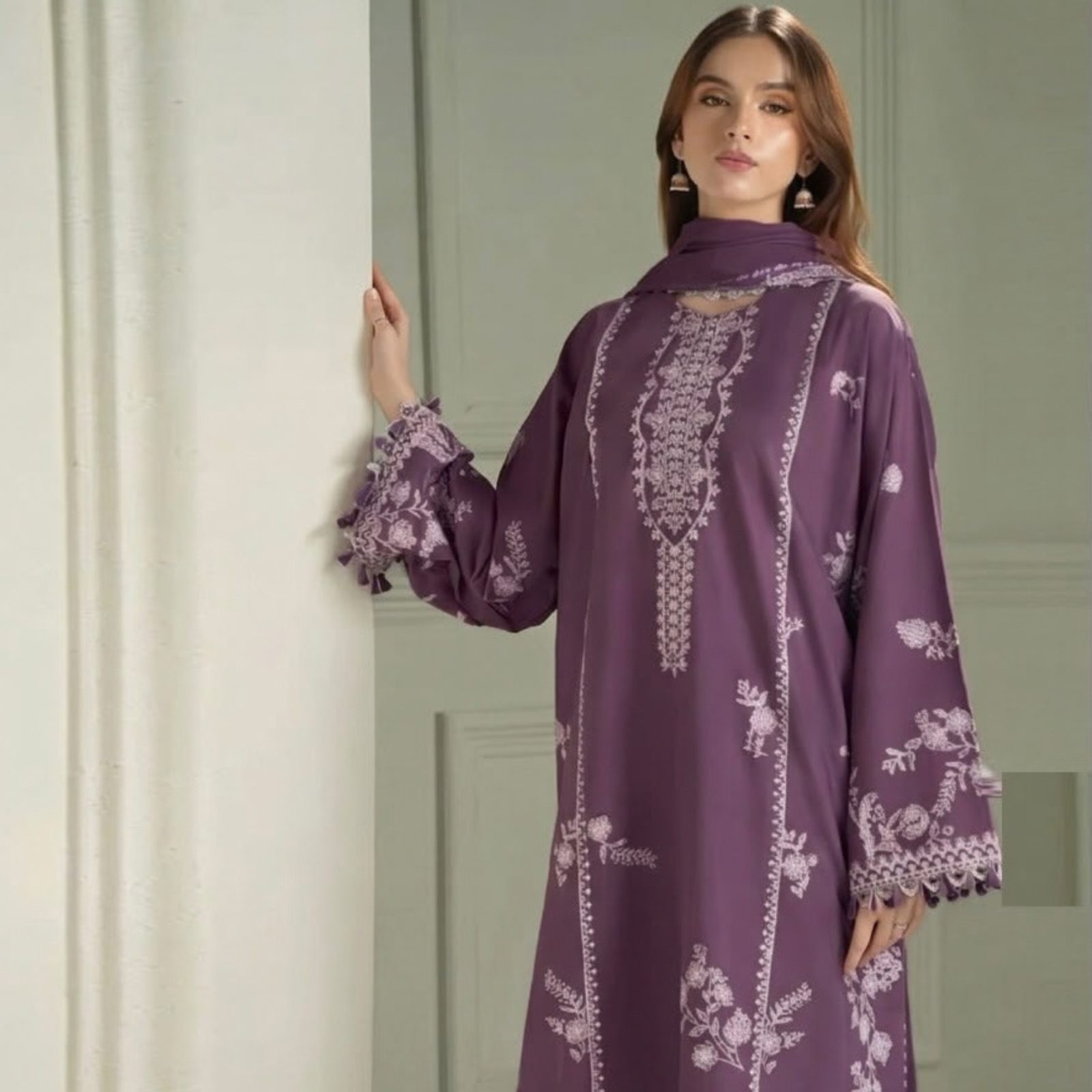 Cross Stitch Inspired Dahnk 3PC Suit